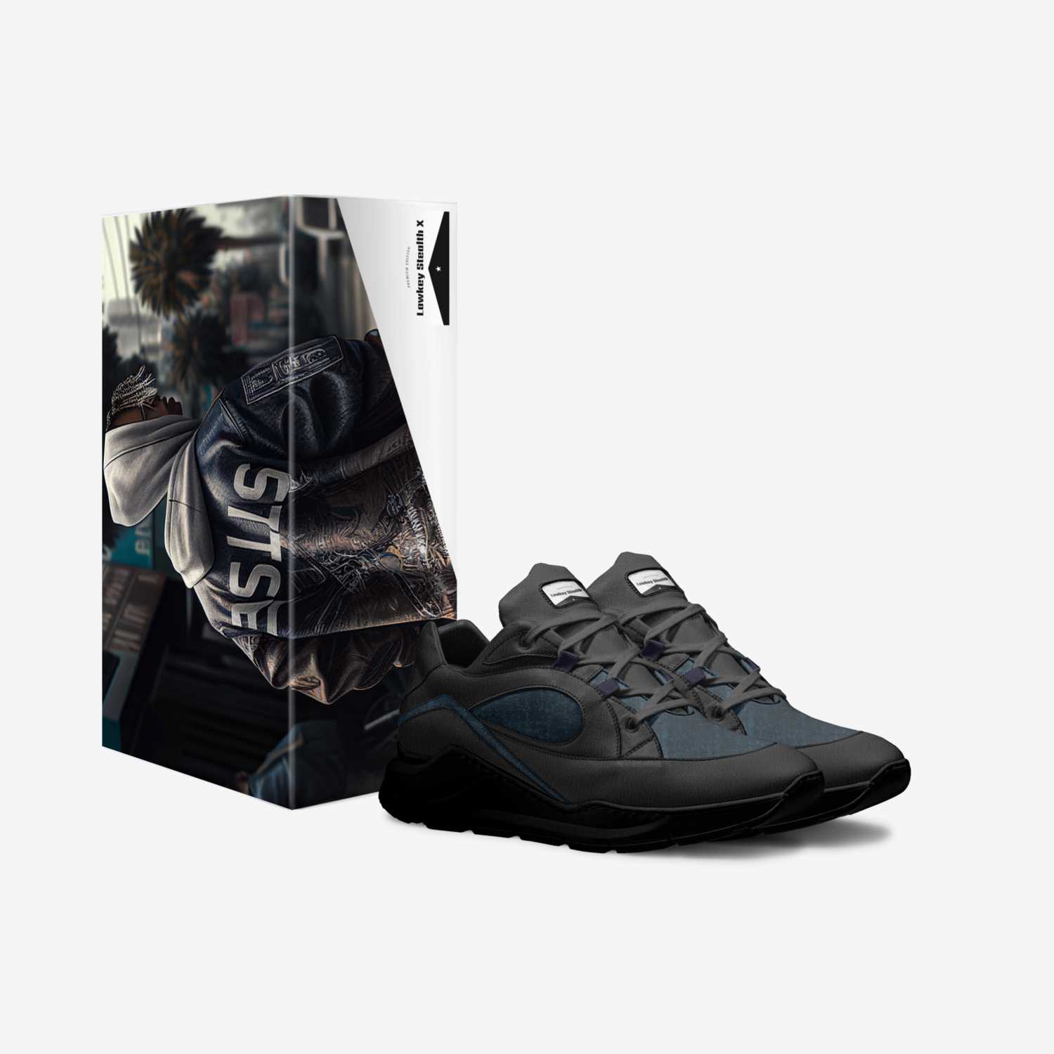 Lowkey Stealth X custom made in Italy shoes by Kd Richardson | Box view