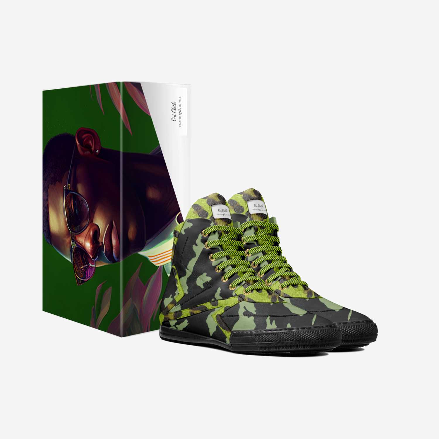 Ori Cloth custom made in Italy shoes by Anthony Hawkins | Box view