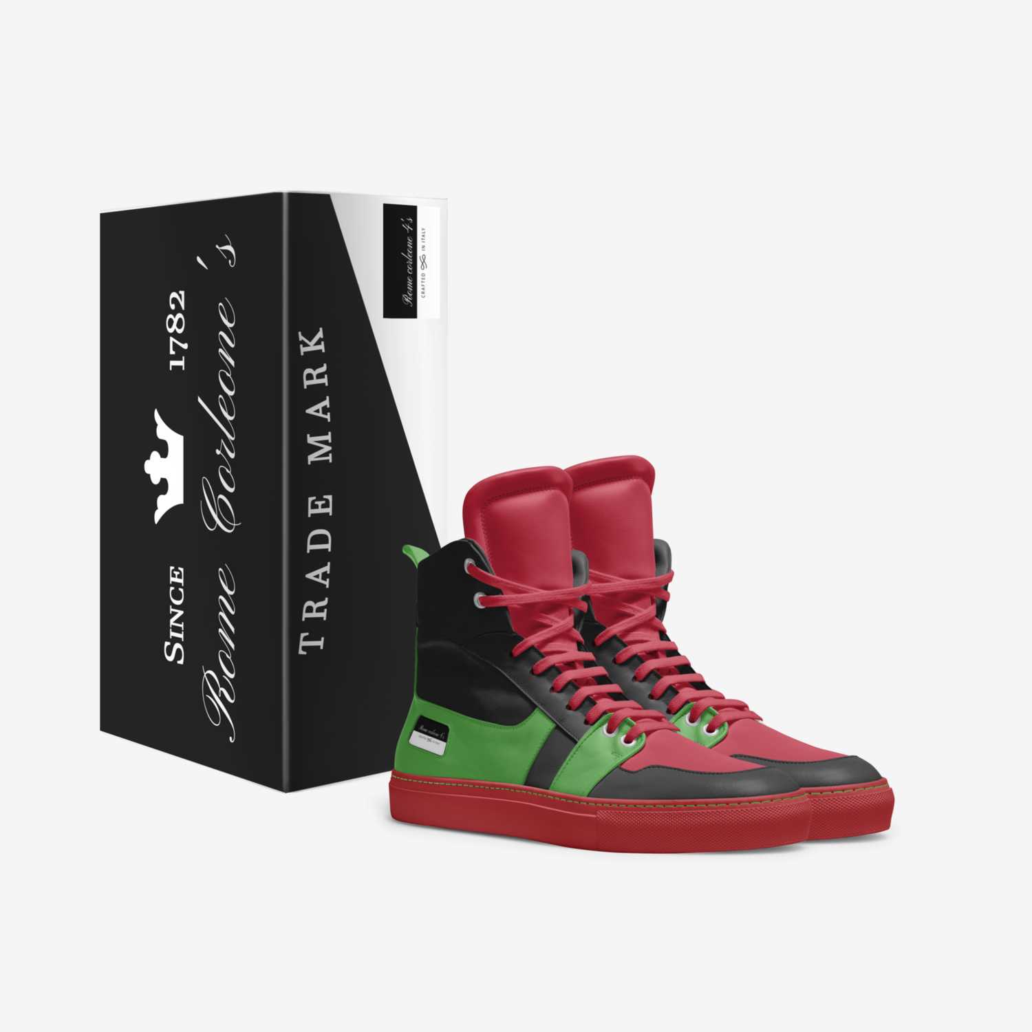 Rome corleone 4's custom made in Italy shoes by Romaire Hall | Box view