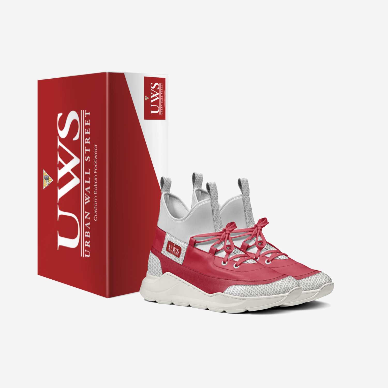 RED FULTONZ  custom made in Italy shoes by Urbanwallstreet Earl | Box view
