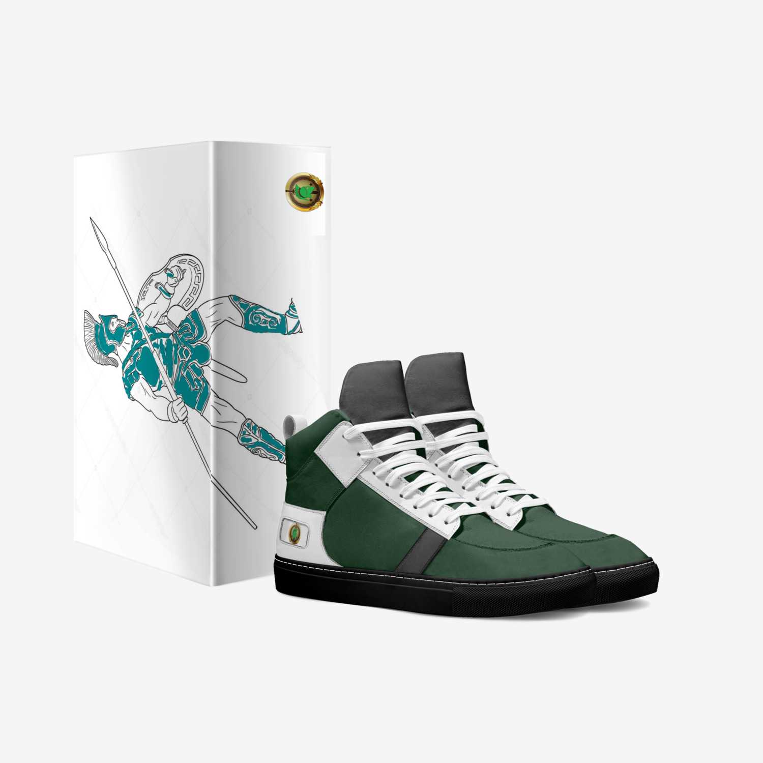 Spartans Pride custom made in Italy shoes by Designs By Dako | Box view