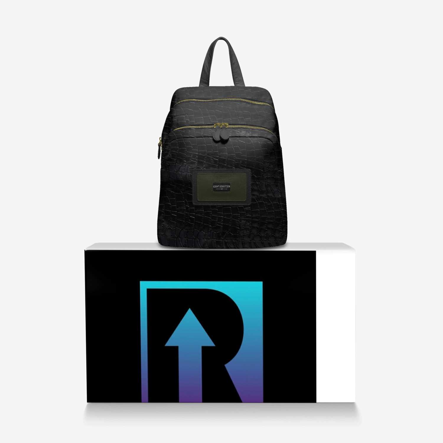 RIGHT DIRECTION custom made in Italy design by Detarius Knox | Over box view