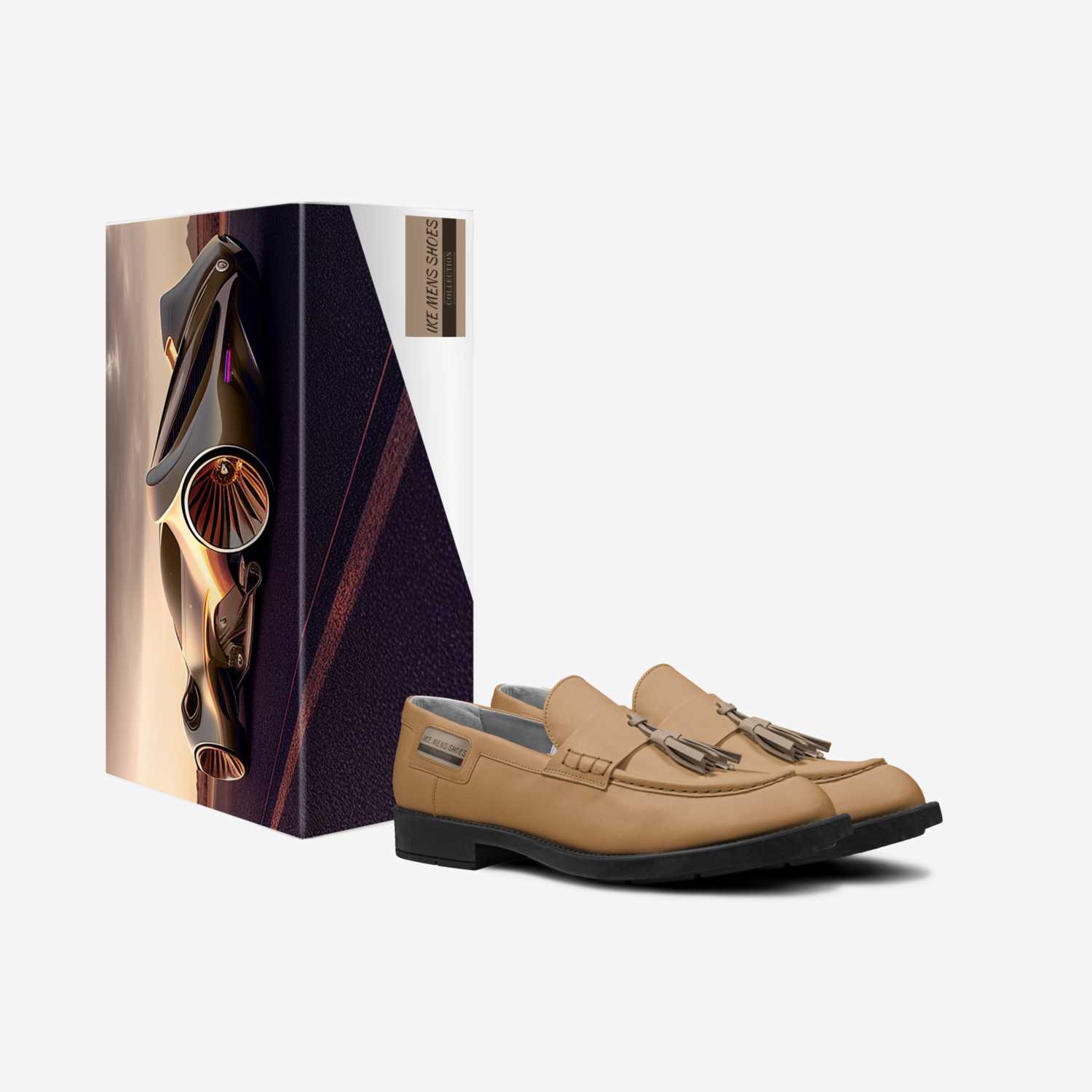 IKE MENS SHOES custom made in Italy shoes by Isaac A Mensah | Box view
