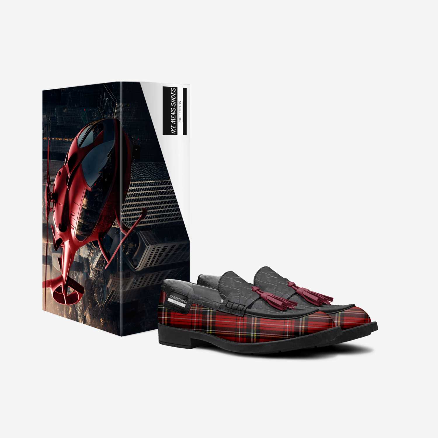 IKE MENS SHOES custom made in Italy shoes by Isaac A Mensah | Box view