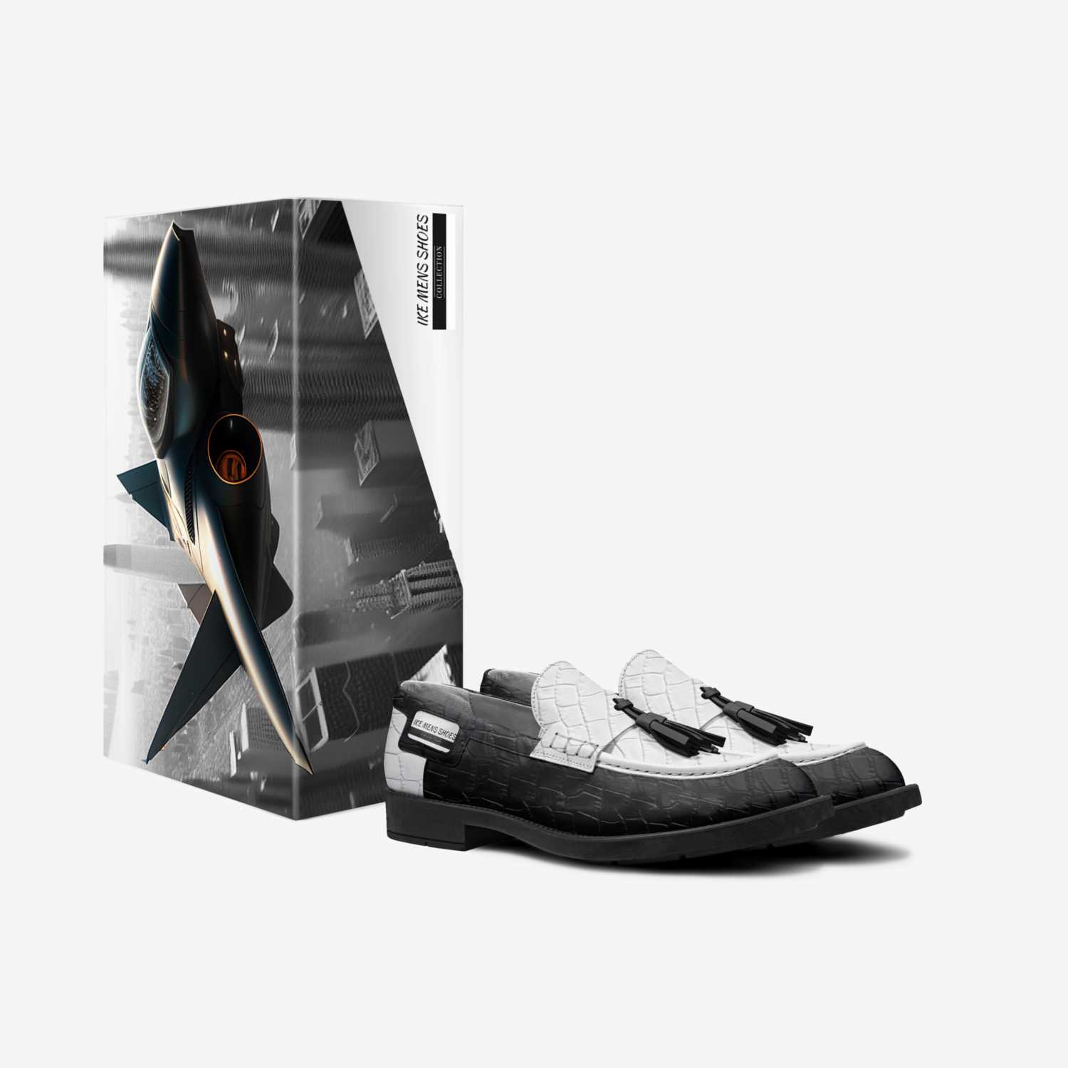 IKE MENS SHOES custom made in Italy shoes by Isaac A Mensah | Box view