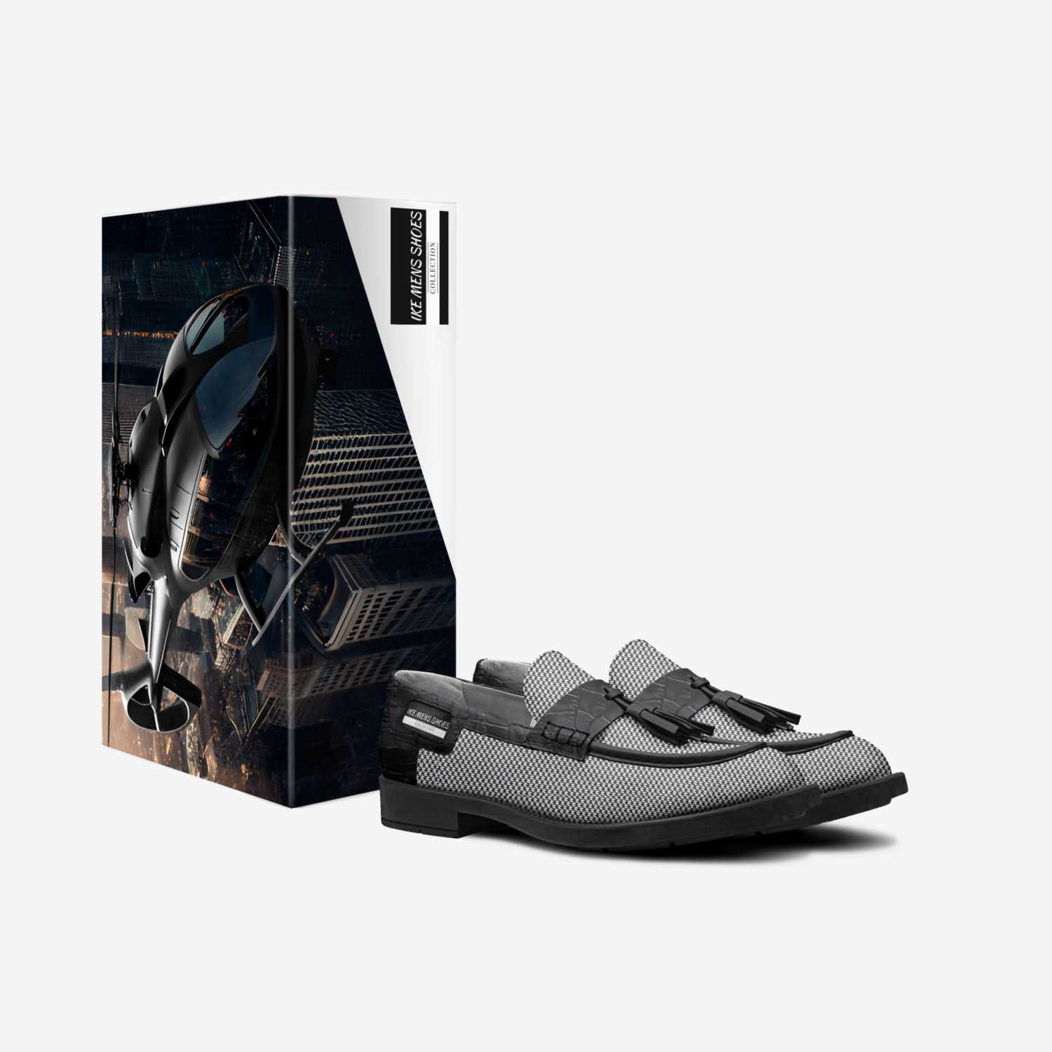 IKE MENS SHOES custom made in Italy shoes by Isaac A Mensah | Box view