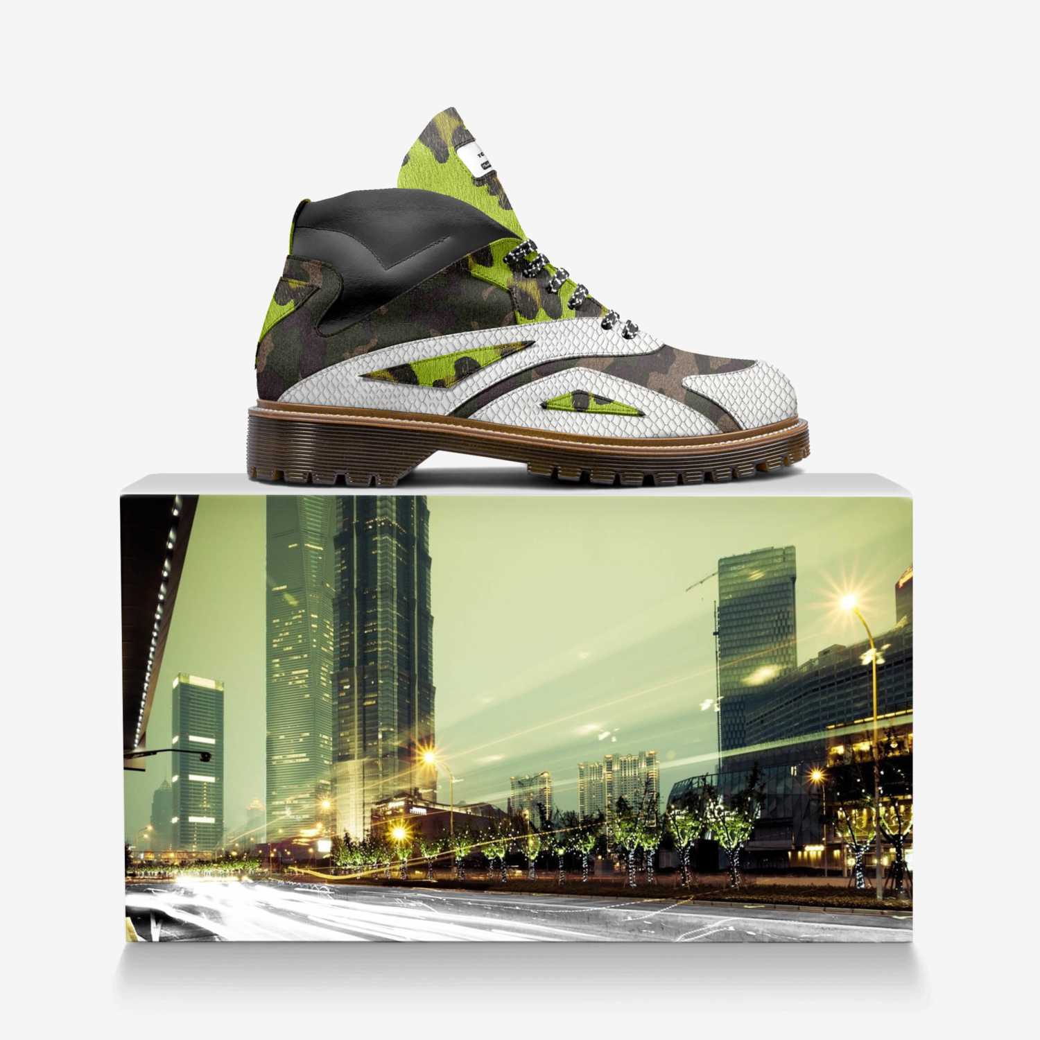 TOONZ custom made in Italy shoes by Henry L Mcrae Jr | Over box view