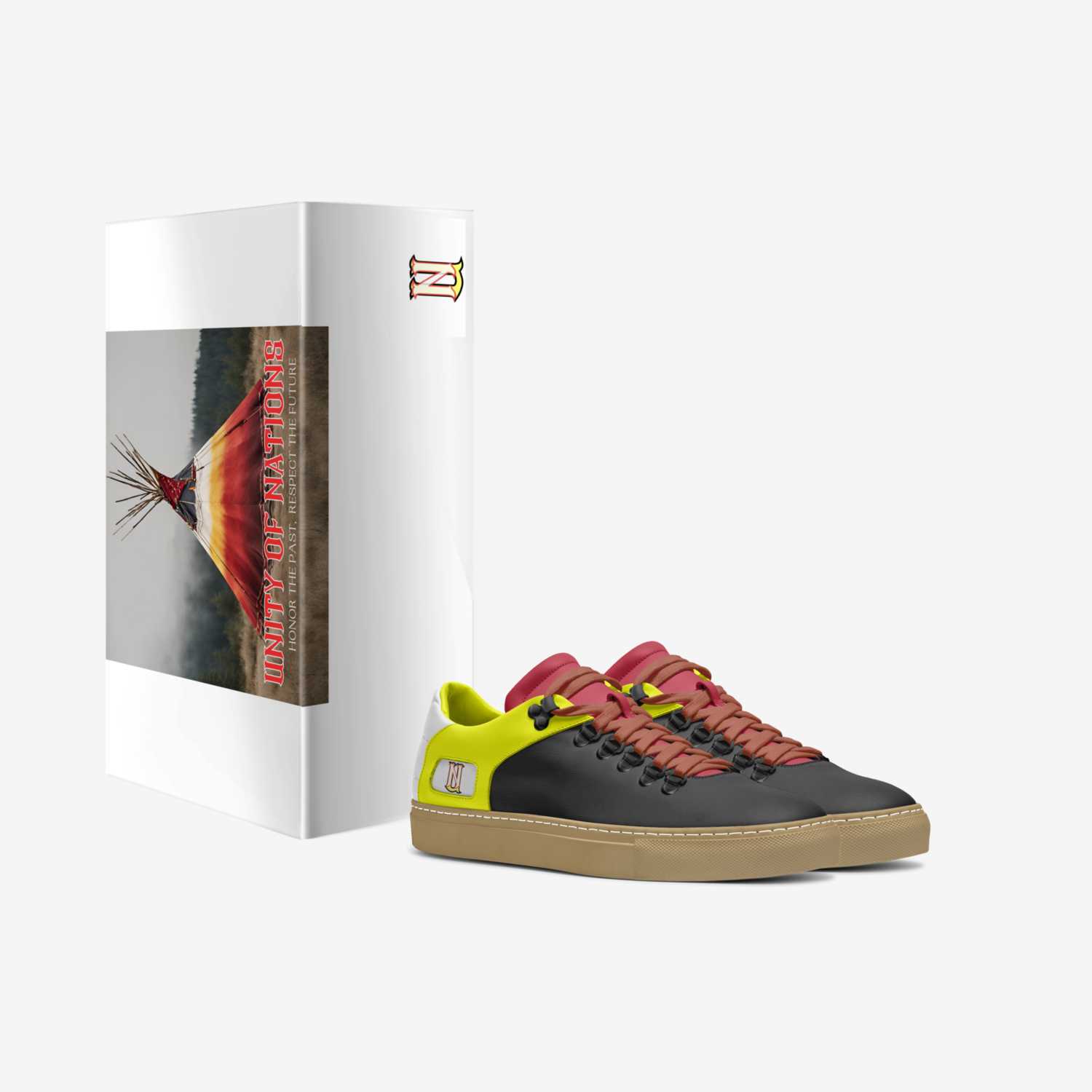 Unity Of Nations custom made in Italy shoes by Justin Cutknife | Box view