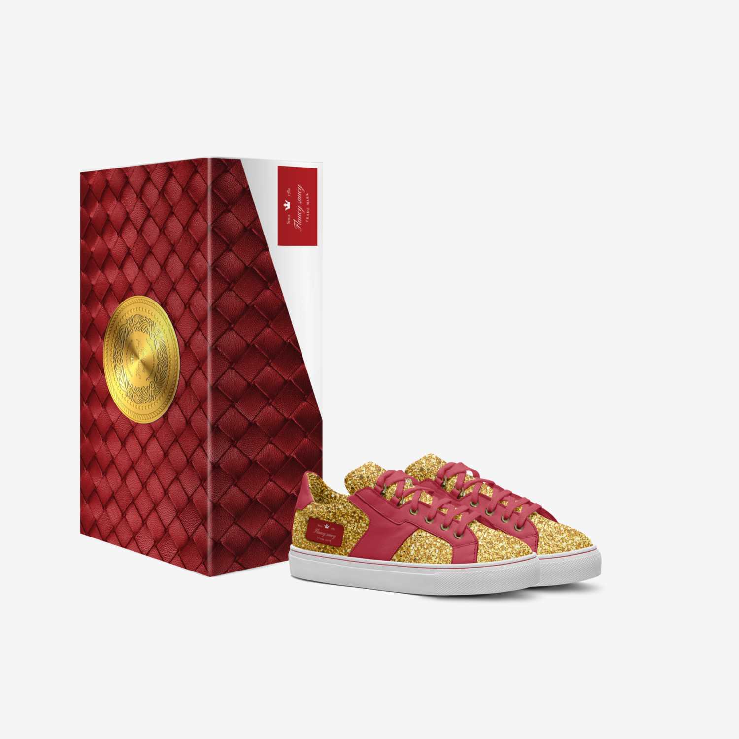 Flaucy saucy  custom made in Italy shoes by Ahshaki Gibson | Box view