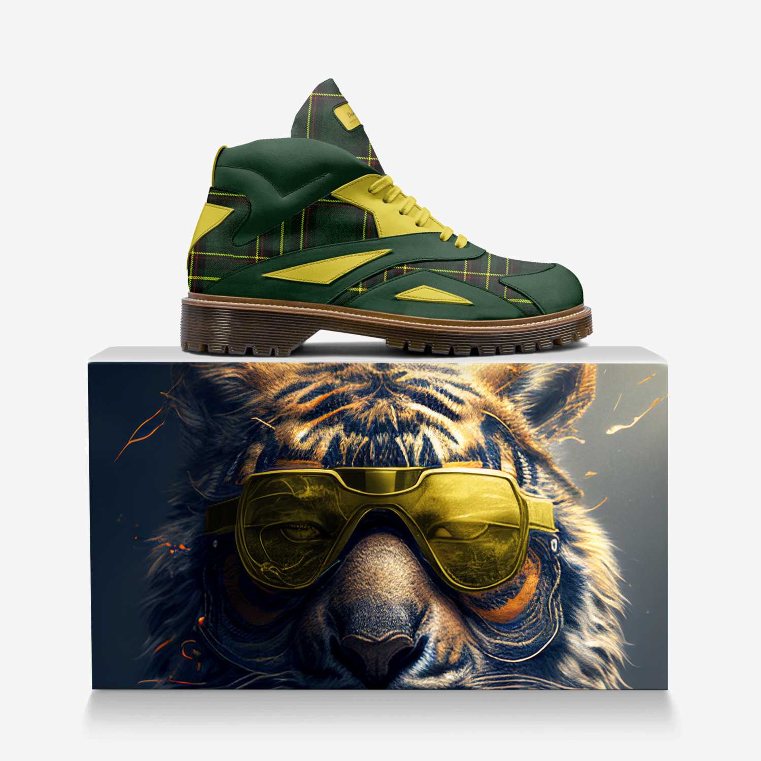 Designafly custom made in Italy shoes by Reynaldo Torres | Over box view