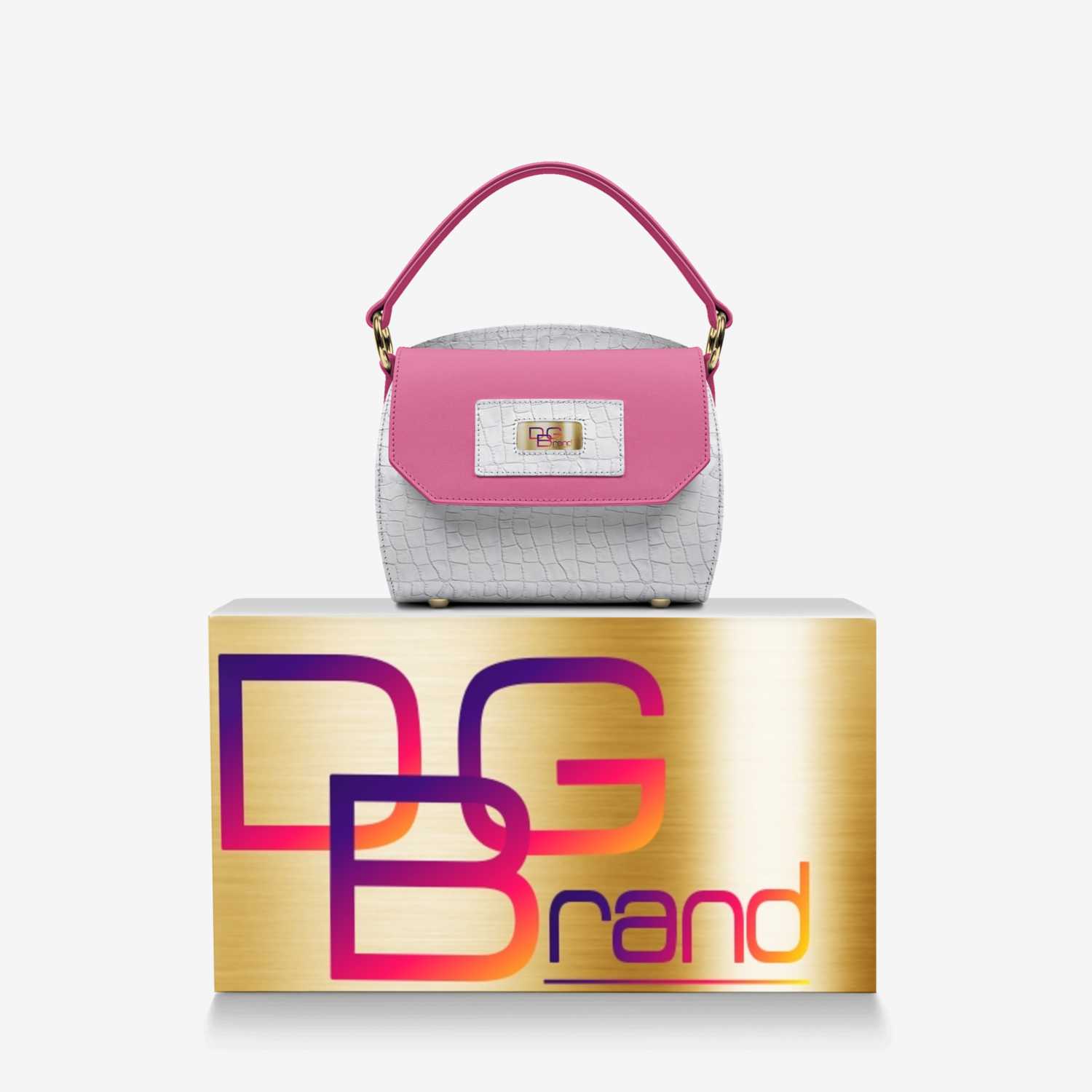 Pink and Blue Purs custom made in Italy design by Jaime Fetti | Over box view