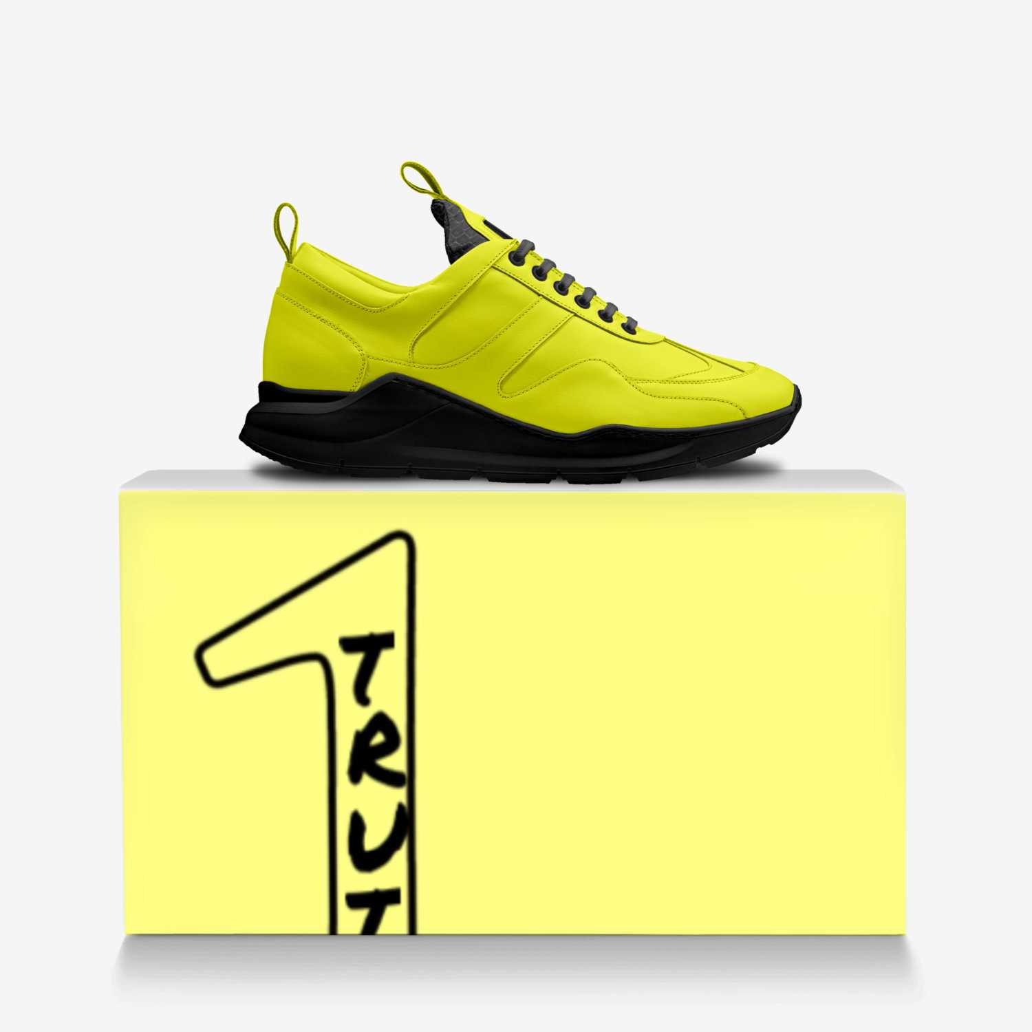 1TA7RUNNER custom made in Italy shoes by Rafael Castro | Over box view