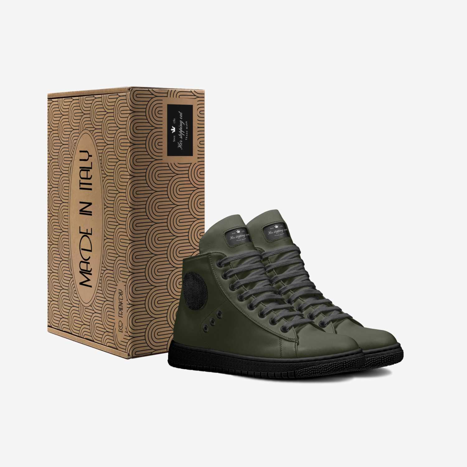 Her stepping out  custom made in Italy shoes by Natasha M Jones | Box view