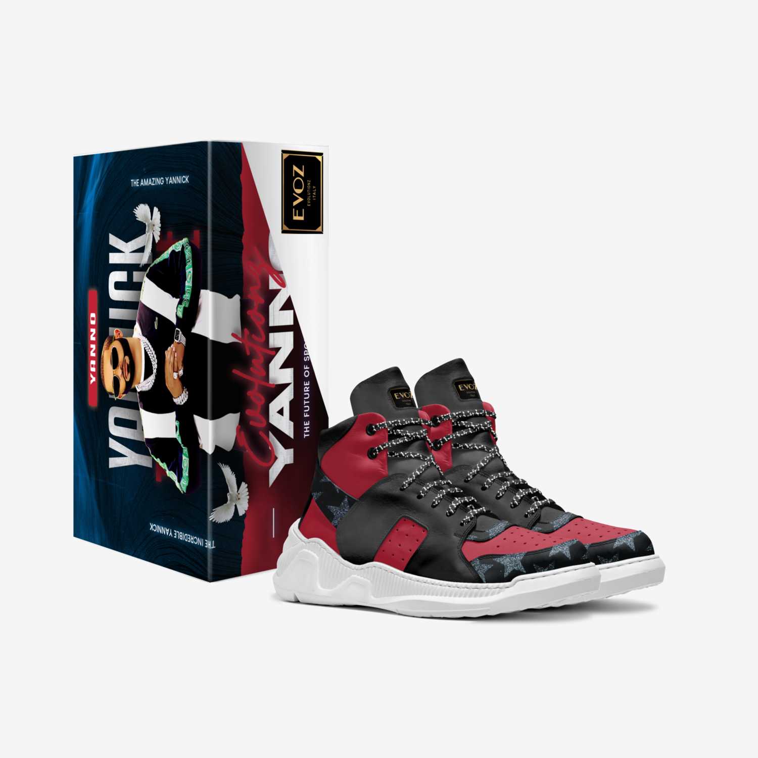 THE EVOZ custom made in Italy shoes by Yannick Theodore | Box view