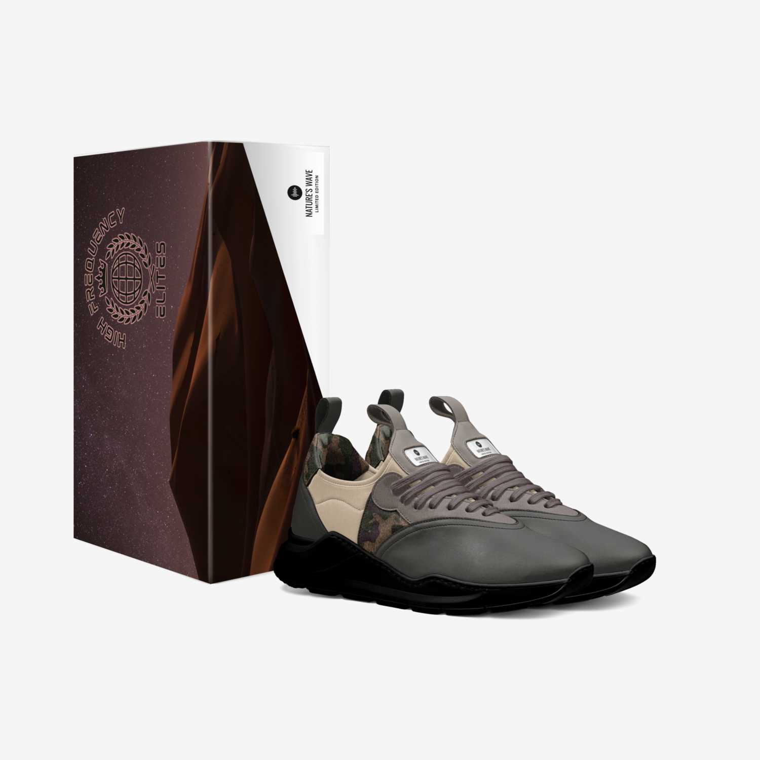 Nature's Wave custom made in Italy shoes by Walter Scott | Box view