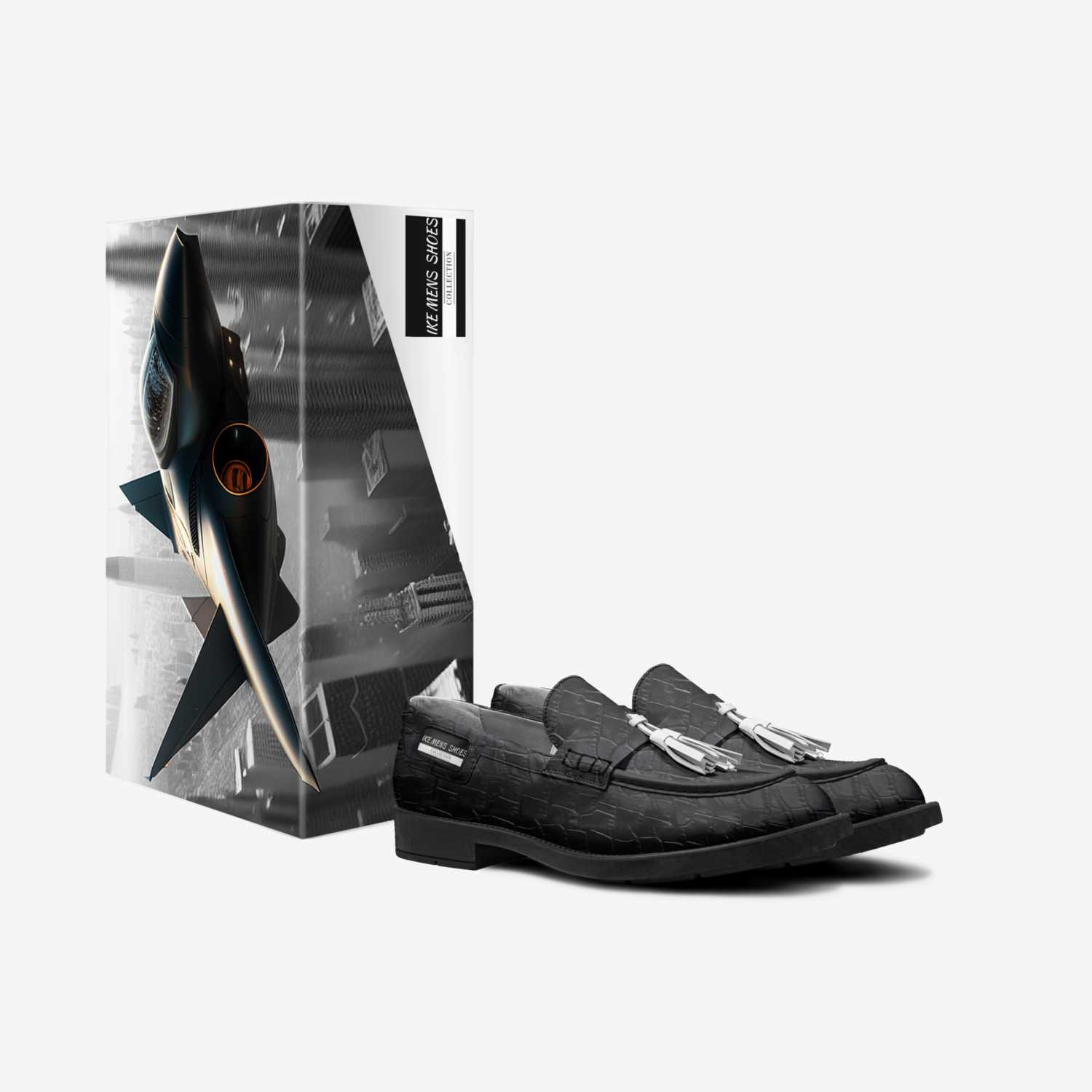 IKE MENS  SHOES custom made in Italy shoes by Isaac A Mensah | Box view