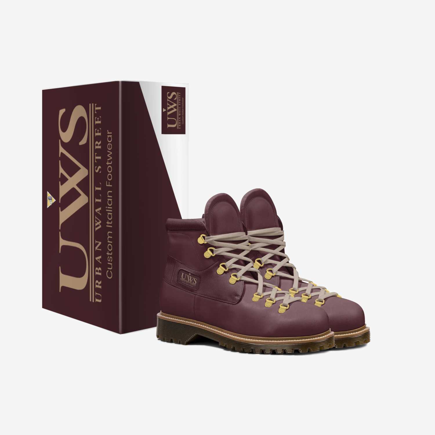 Waterfrontz BRG custom made in Italy shoes by Urbanwallstreet Earl | Box view