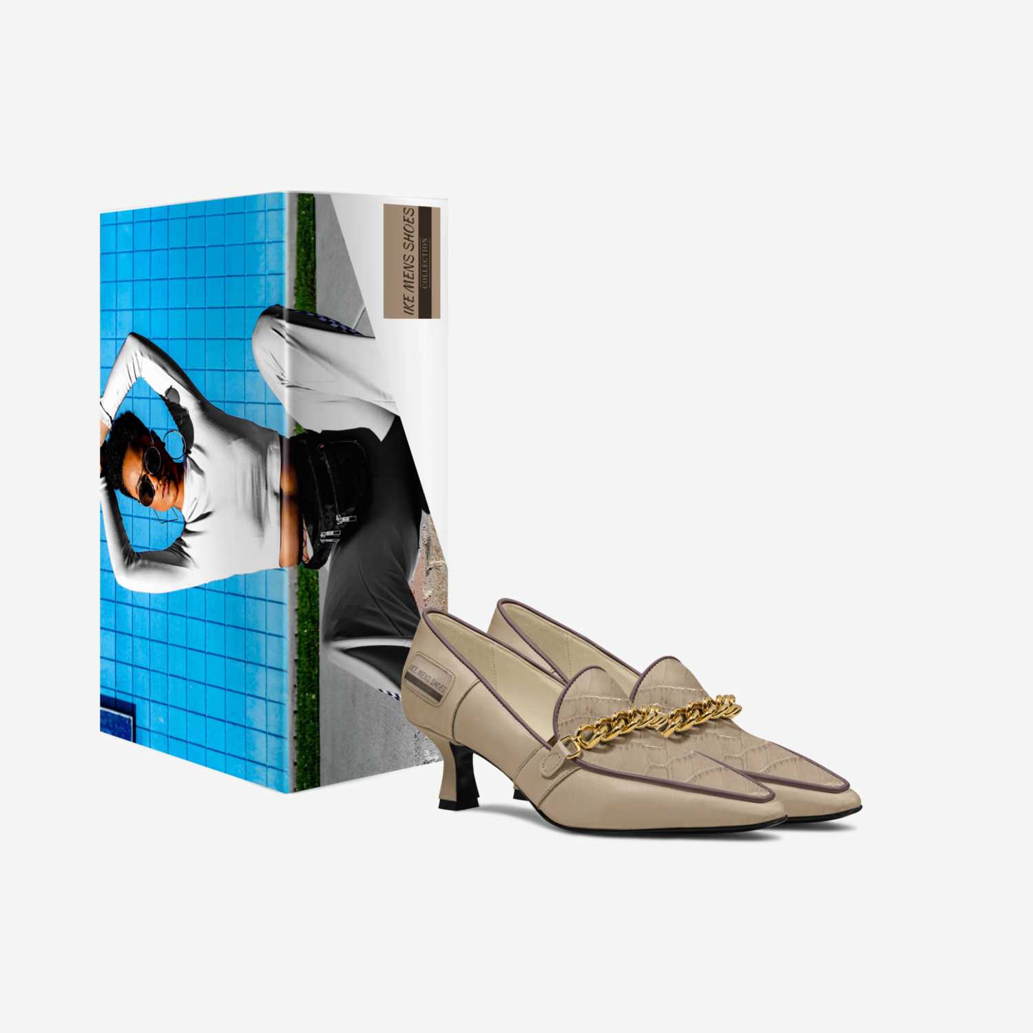 IKE MENS SHOES custom made in Italy shoes by Isaac A Mensah | Box view