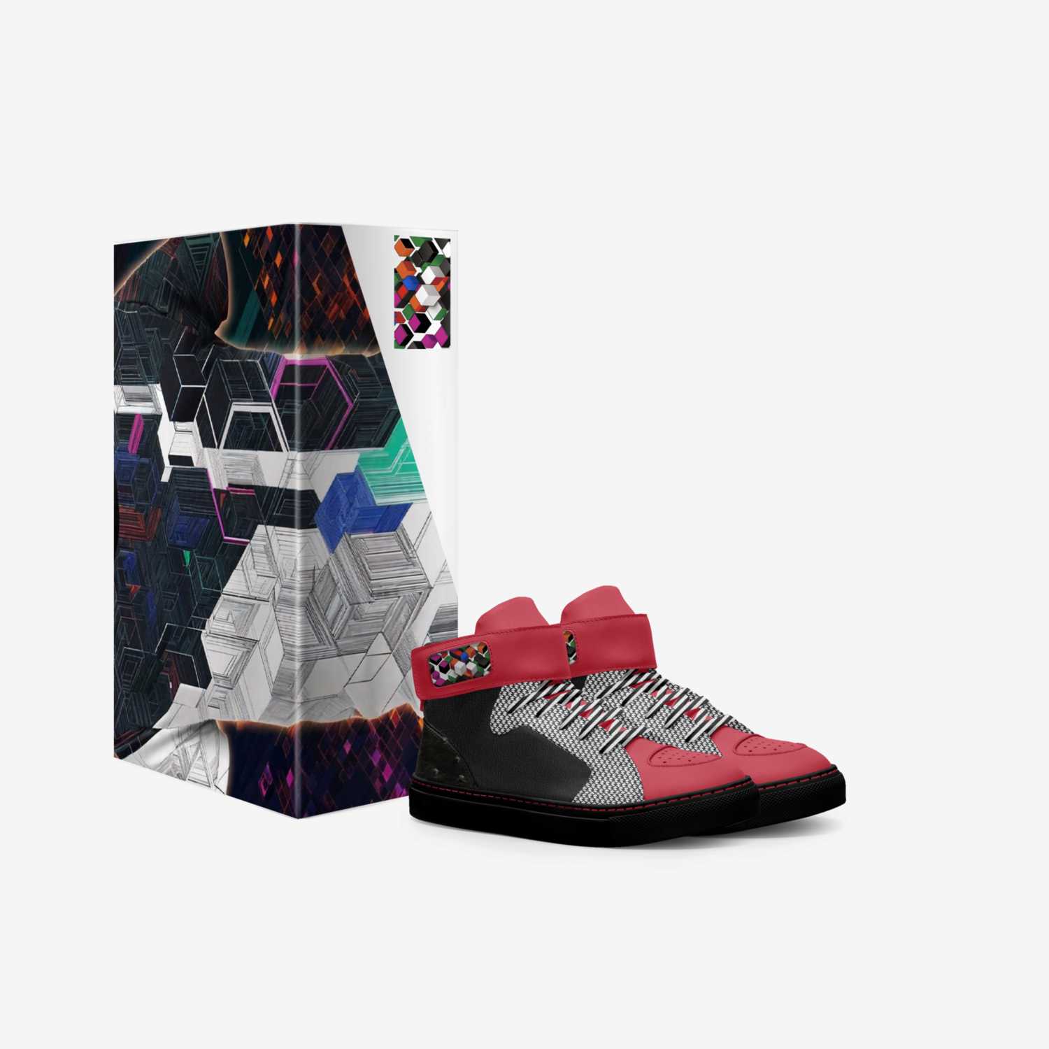R&RH Rubics  custom made in Italy shoes by Desiree Sims | Box view
