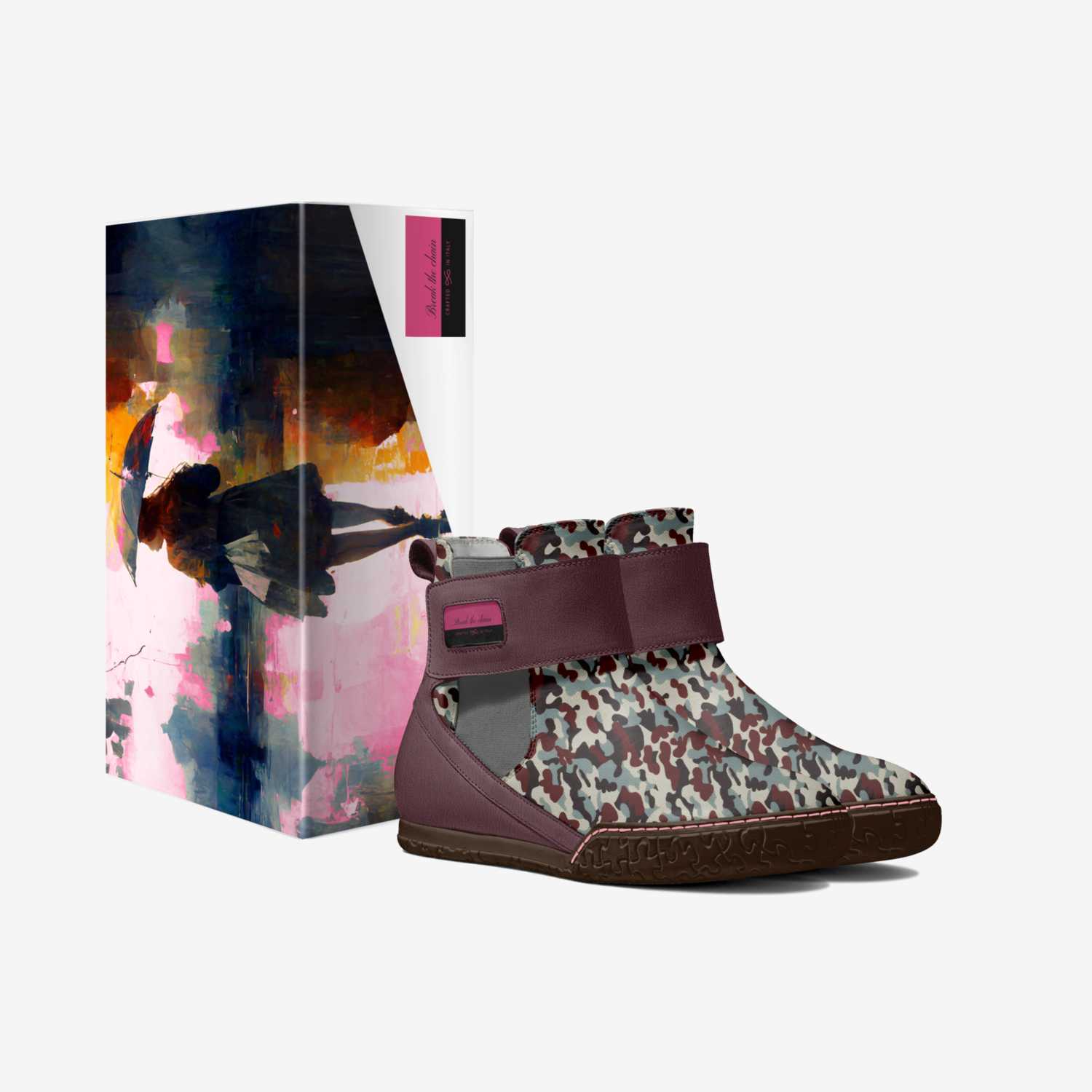 Break the chain  custom made in Italy shoes by Rodney Wilson | Box view