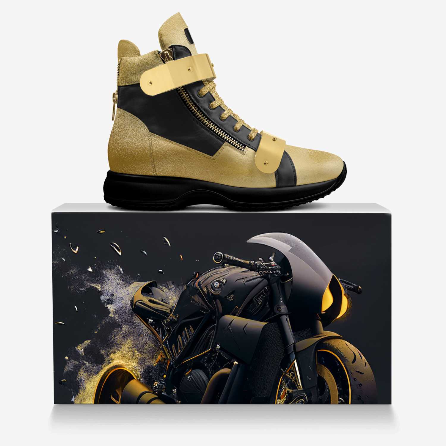 Shawn Philippe custom made in Italy shoes by S. Hobbs | Over box view