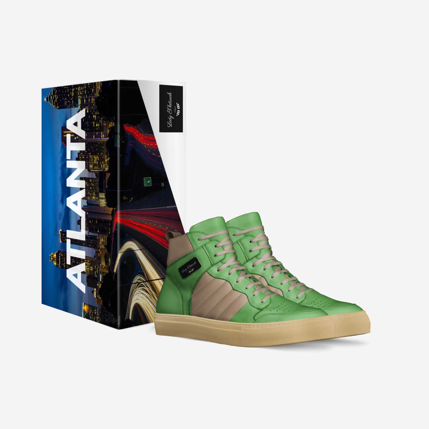 Lady El'keturah  custom made in Italy shoes by Elketurah Scandrett | Box view