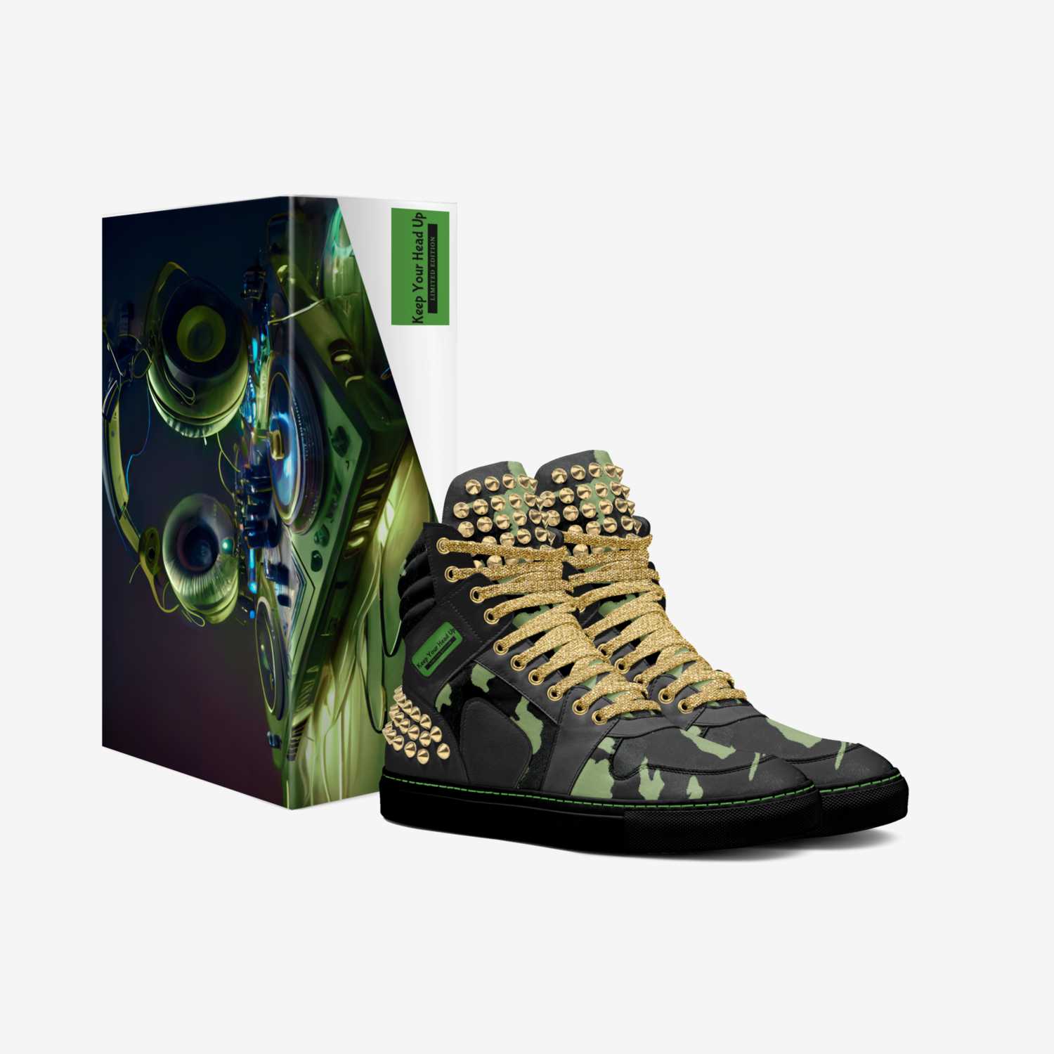 Keep Your Head Up custom made in Italy shoes by Shavon Gray | Box view