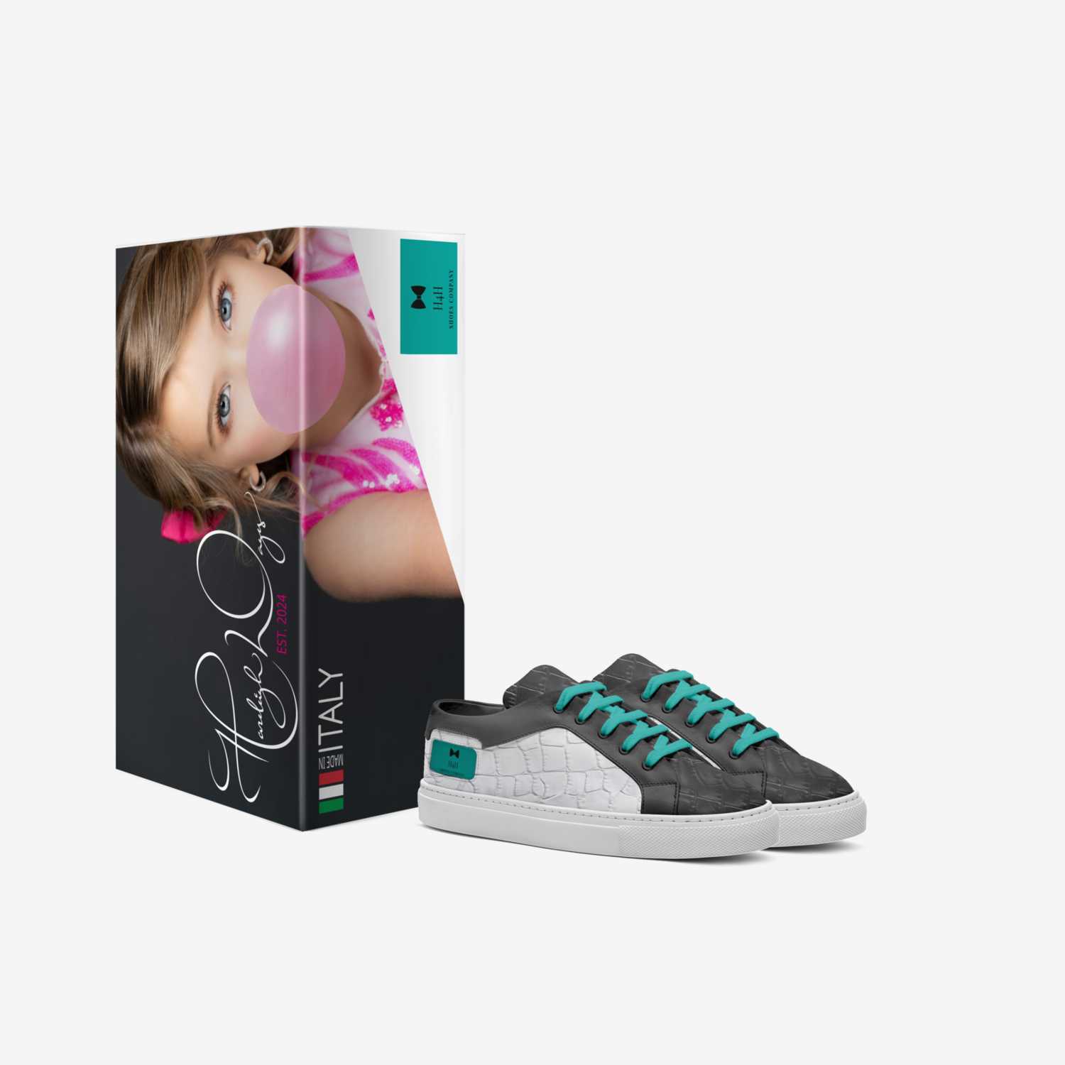 H4H custom made in Italy shoes by Hazeleigh Wages | Box view