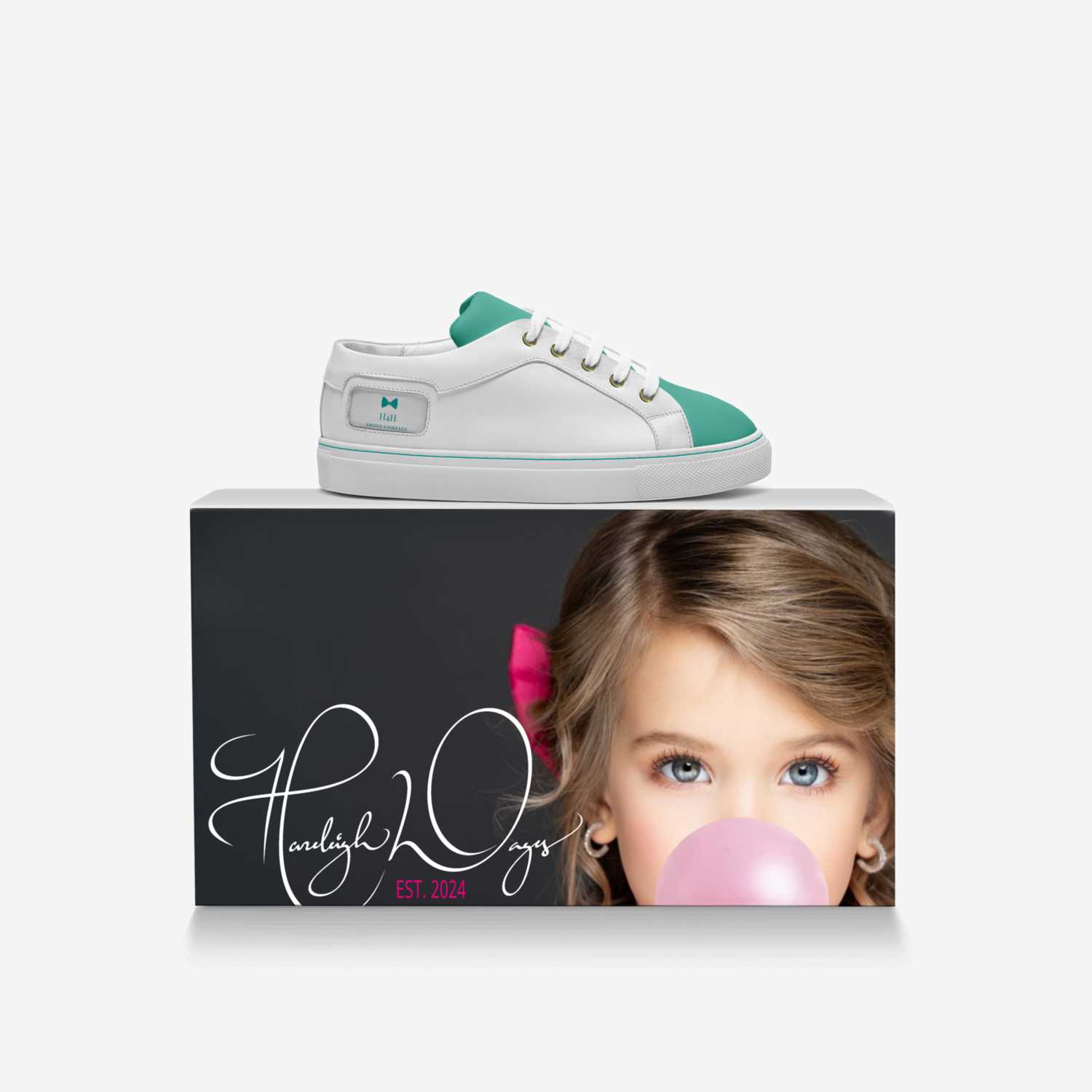 H4H custom made in Italy shoes by Hazeleigh Wages | Over box view