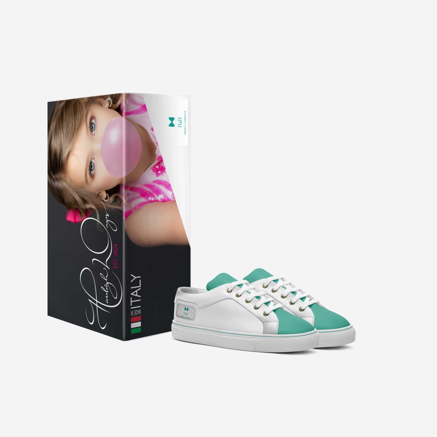 H4H custom made in Italy shoes by Hazeleigh Wages | Box view
