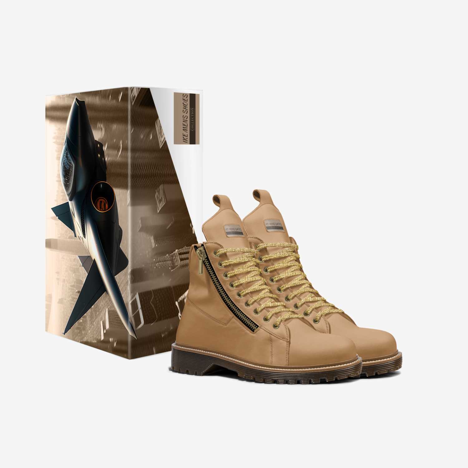 IKE MENS SHOES custom made in Italy shoes by Isaac A Mensah | Box view