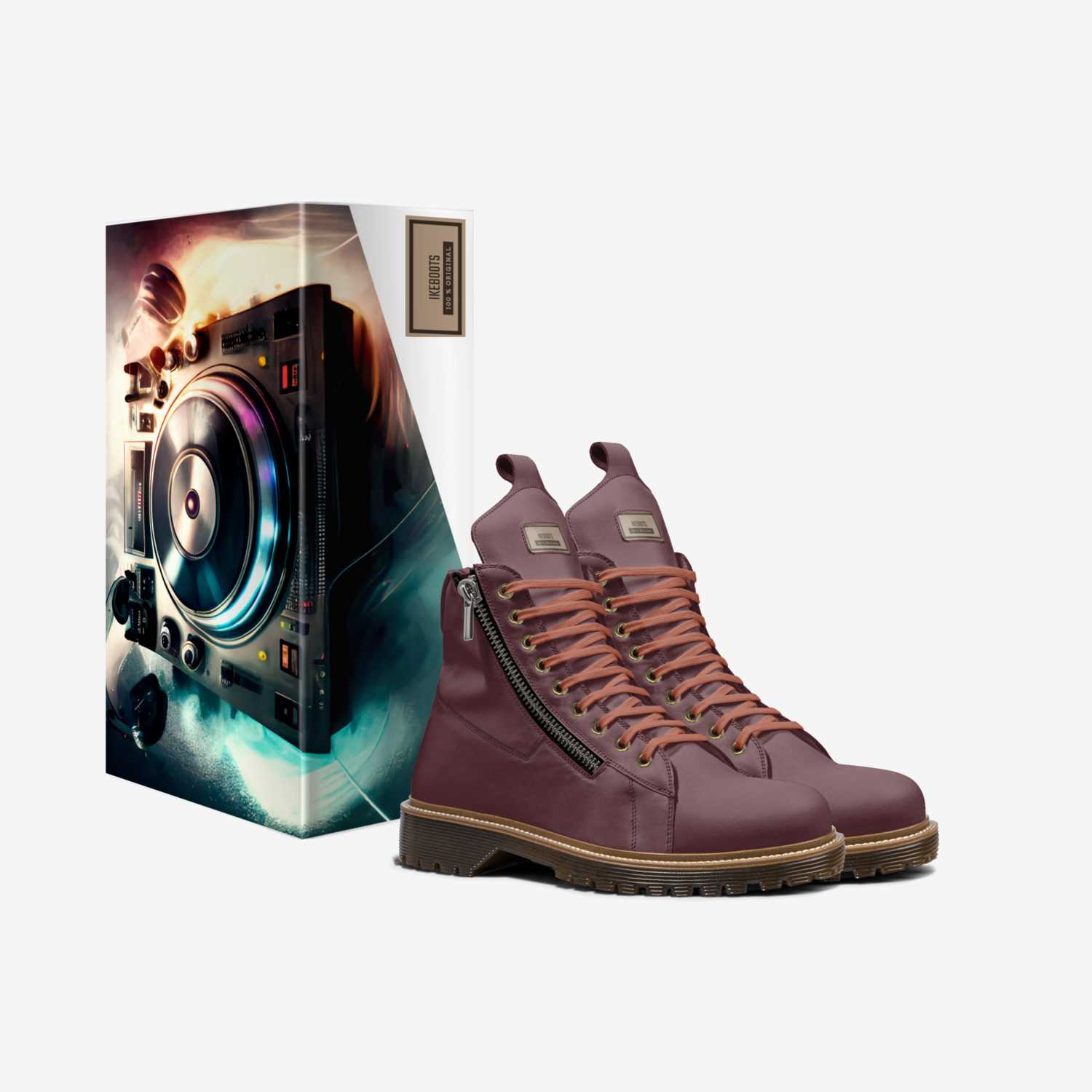IKEBOOTS custom made in Italy shoes by Isaac A Mensah | Box view