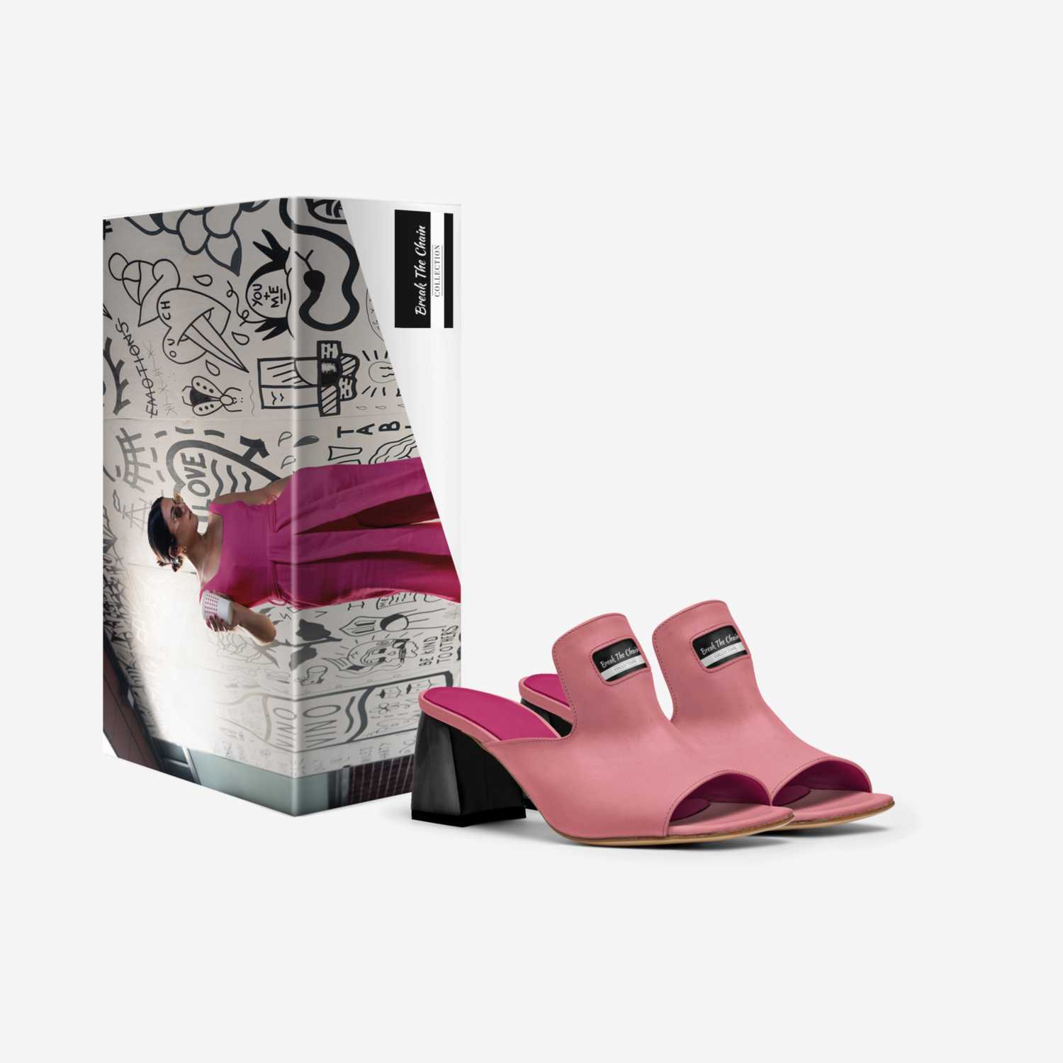 Break The Chain  custom made in Italy shoes by Rodney Wilson | Box view