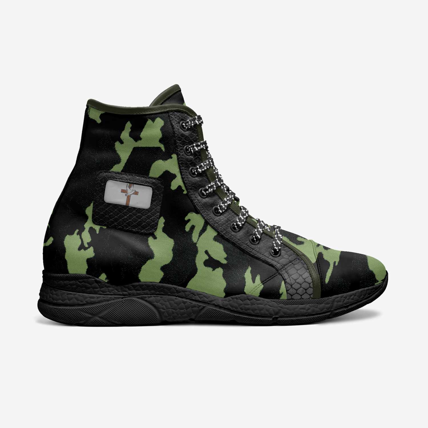 Morning Joy Camo  custom made in Italy shoes by Designs By Dako | Side view
