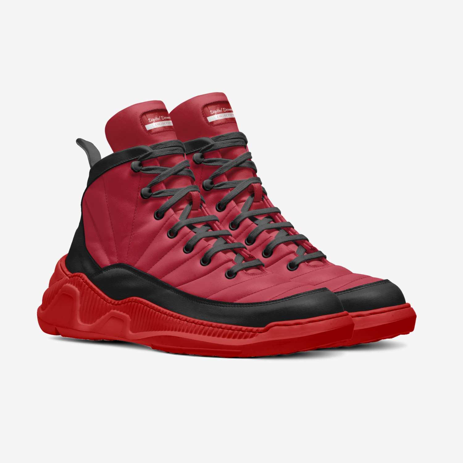 Digital Demonz custom made in Italy shoes by Timothy Firman | Double view