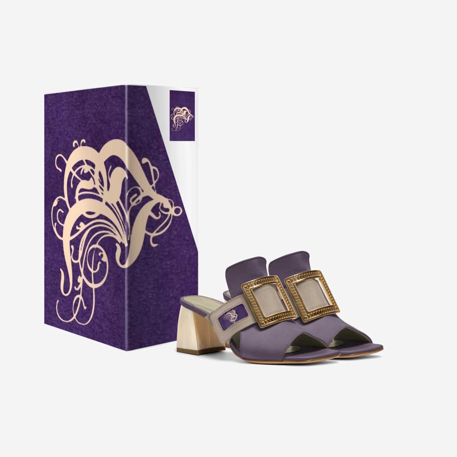Aphrodite (Violet) custom made in Italy shoes by Garrett Berlier | Box view
