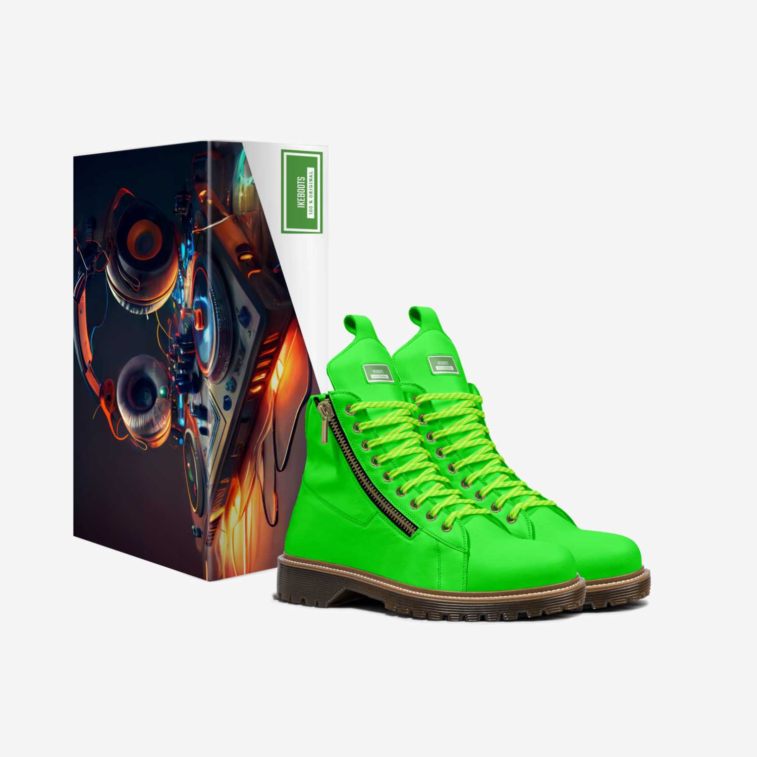 IKEBOOTS custom made in Italy shoes by Isaac A Mensah | Box view