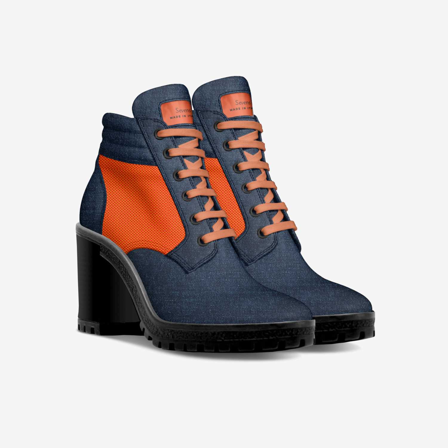 Mariana custom made in Italy shoes by Seven Waters | Double view
