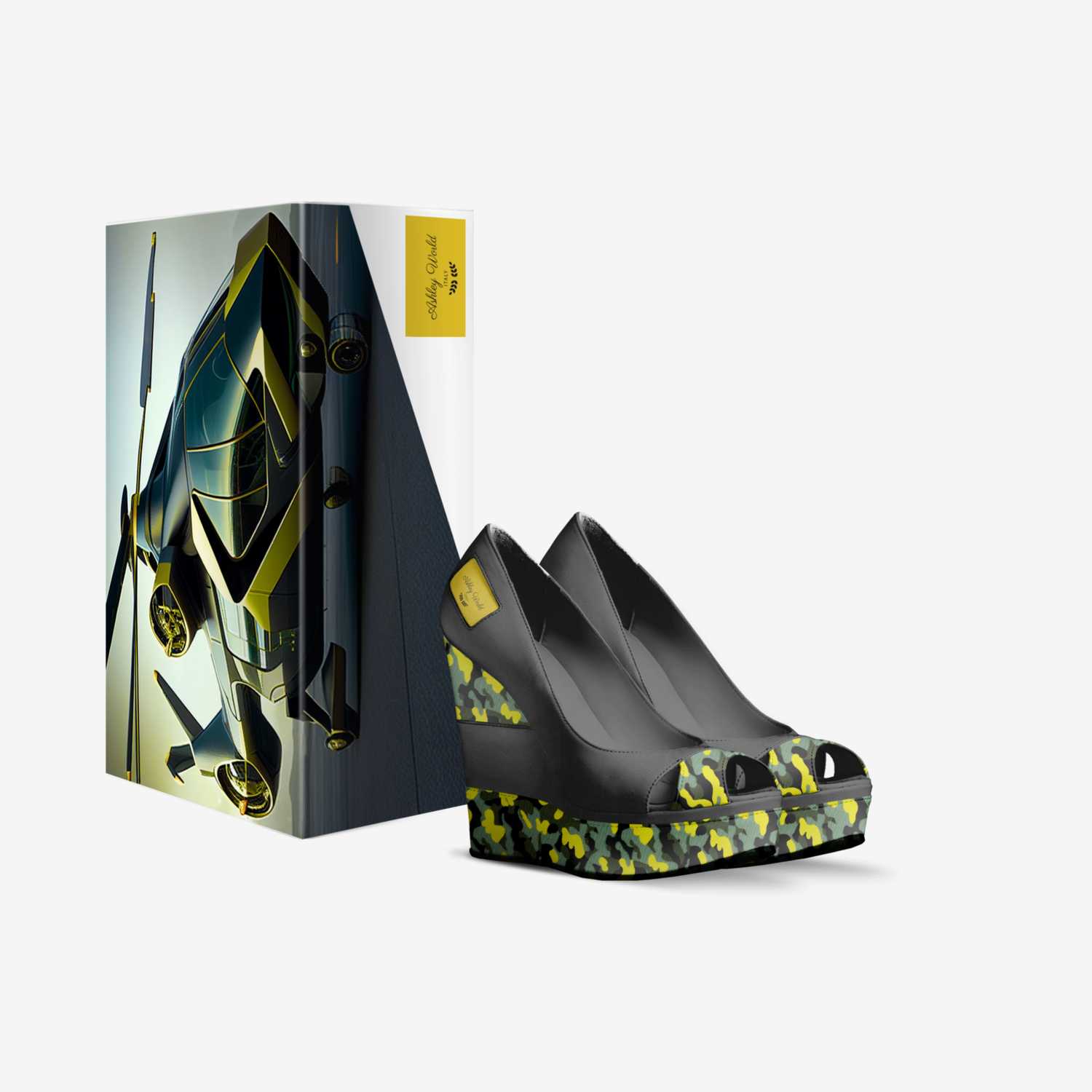 Ashley World custom made in Italy shoes by Ebony Williams | Box view