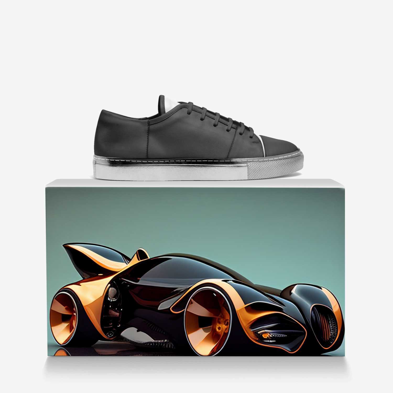 Simply Red De custom made in Italy shoes by Kazarr Coleman | Over box view
