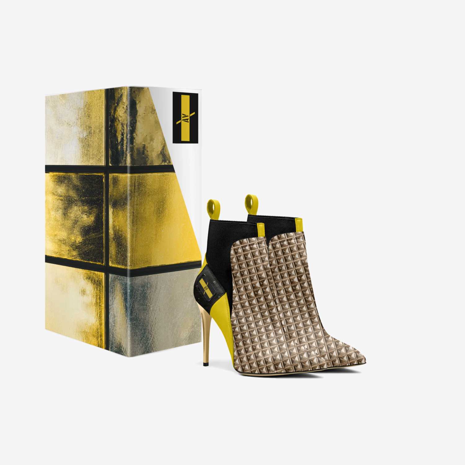 AV custom made in Italy shoes by Valerie Fradkin | Box view