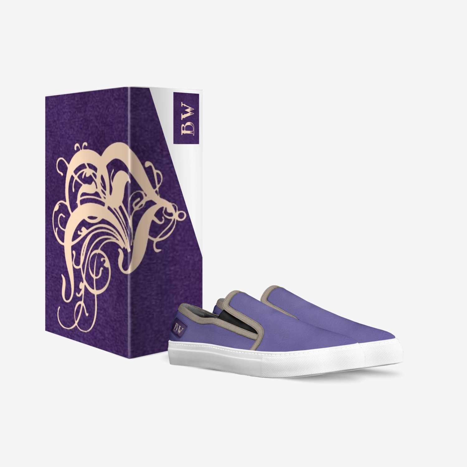 $lides-Violet custom made in Italy shoes by Garrett Berlier | Box view