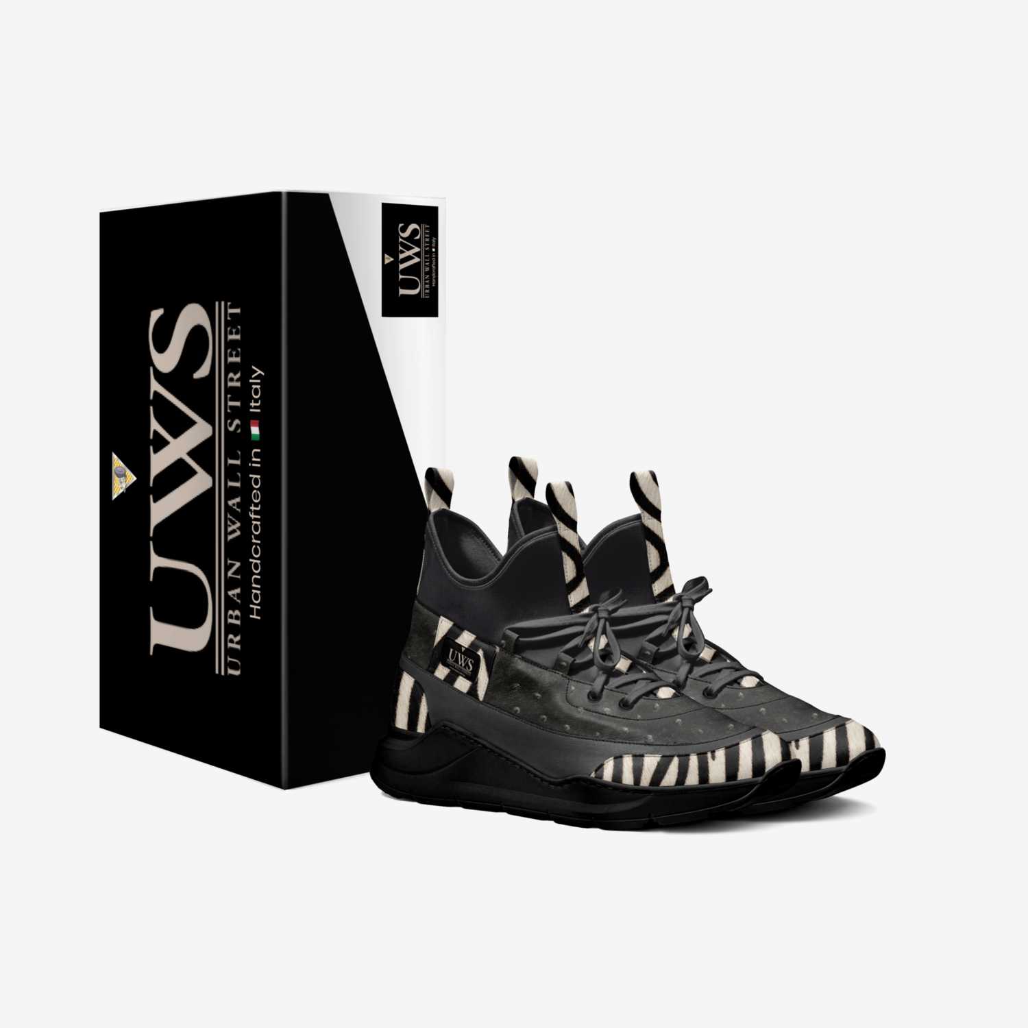  BLACK ZEBRAZ custom made in Italy shoes by Urbanwallstreet Earl | Box view