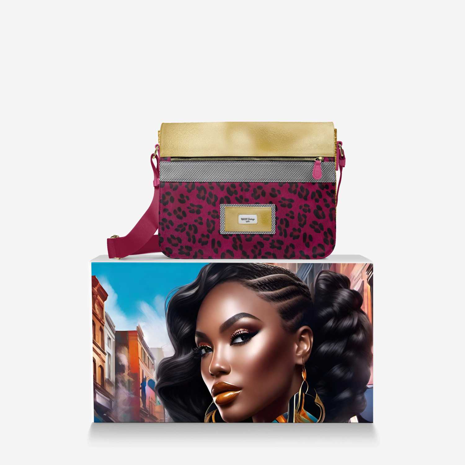 R&RH Vintage custom made in Italy design by Desiree Sims | Over box view