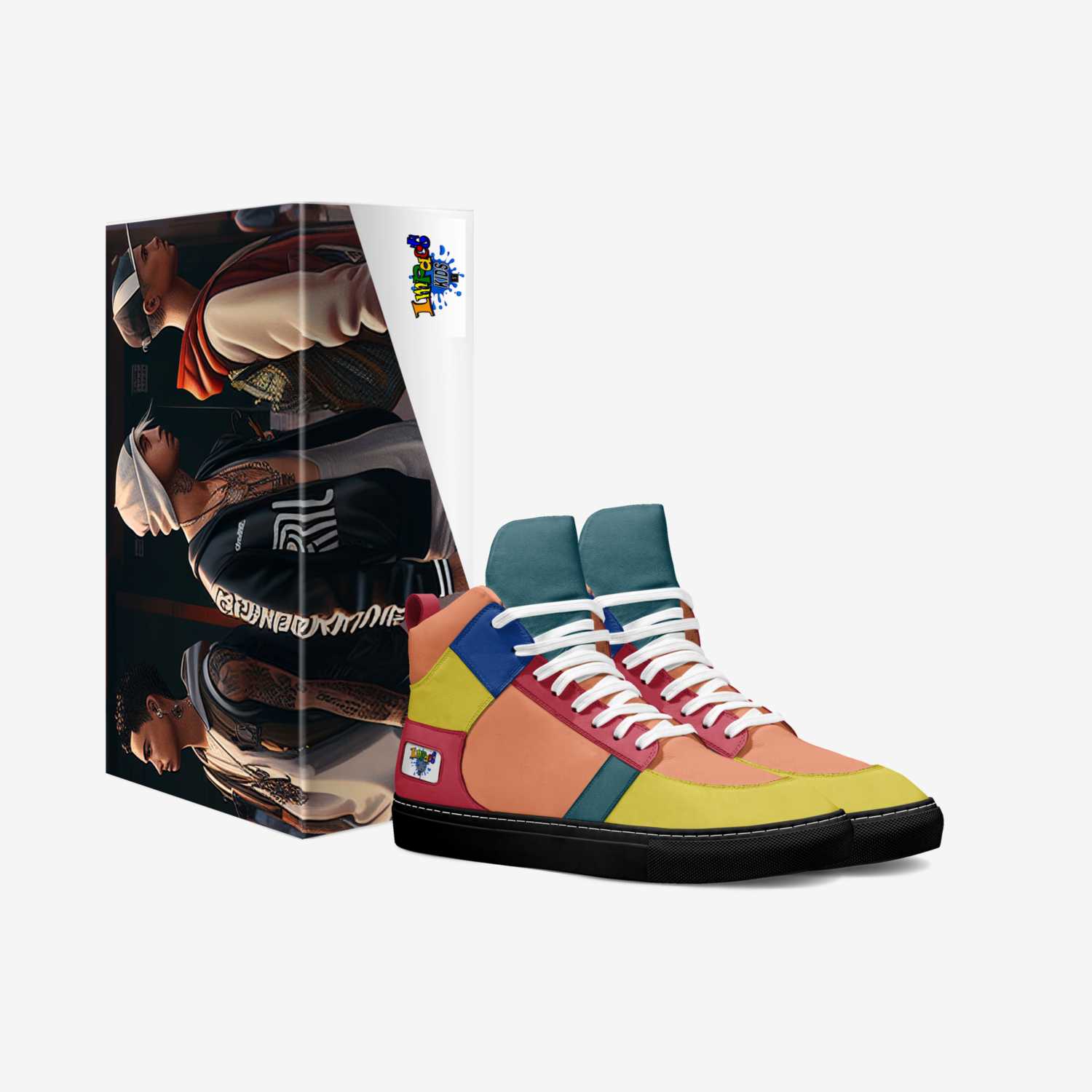 Impact kidz custom made in Italy shoes by Prentice Allen | Box view