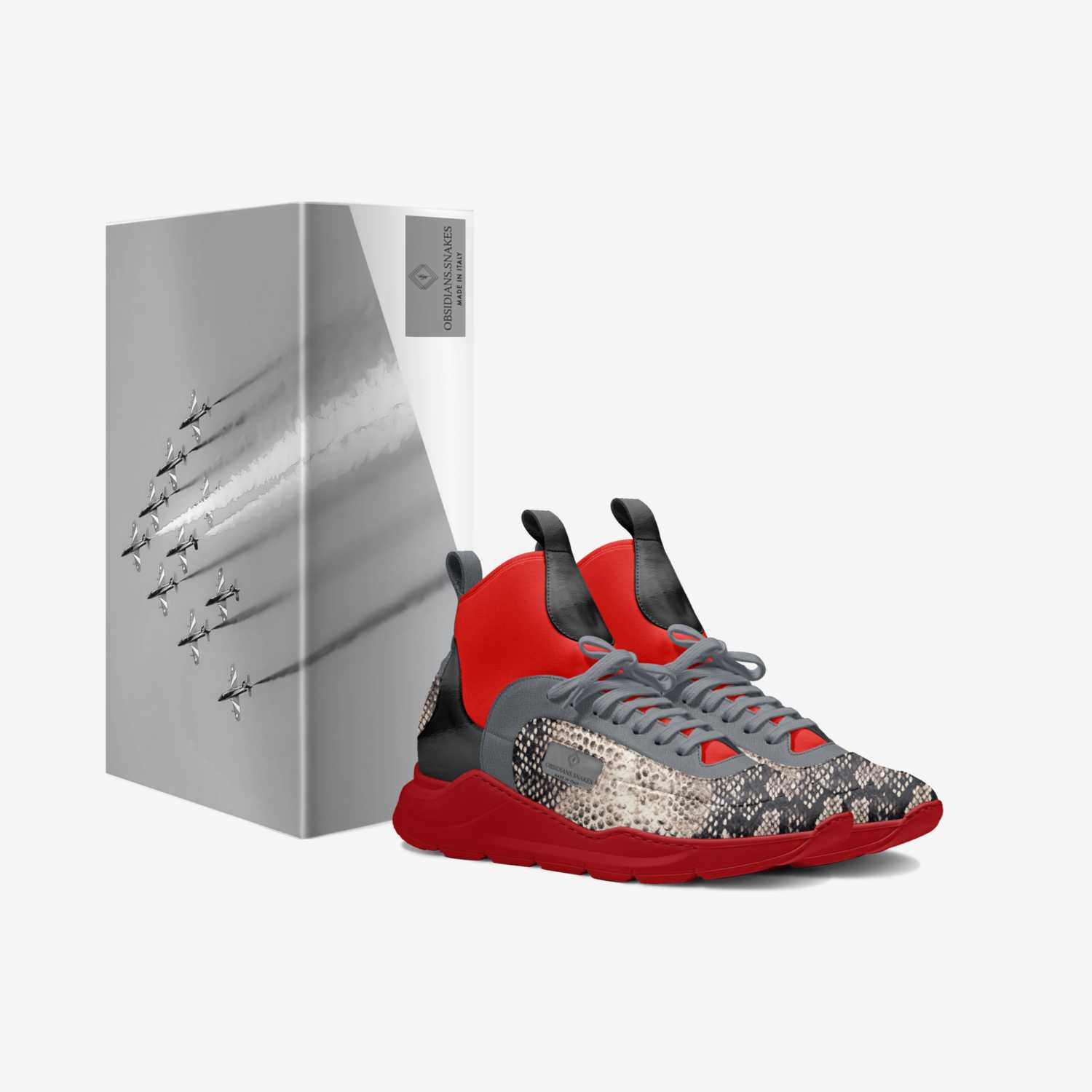 OBSIDIANS  custom made in Italy shoes by Monroe King | Box view