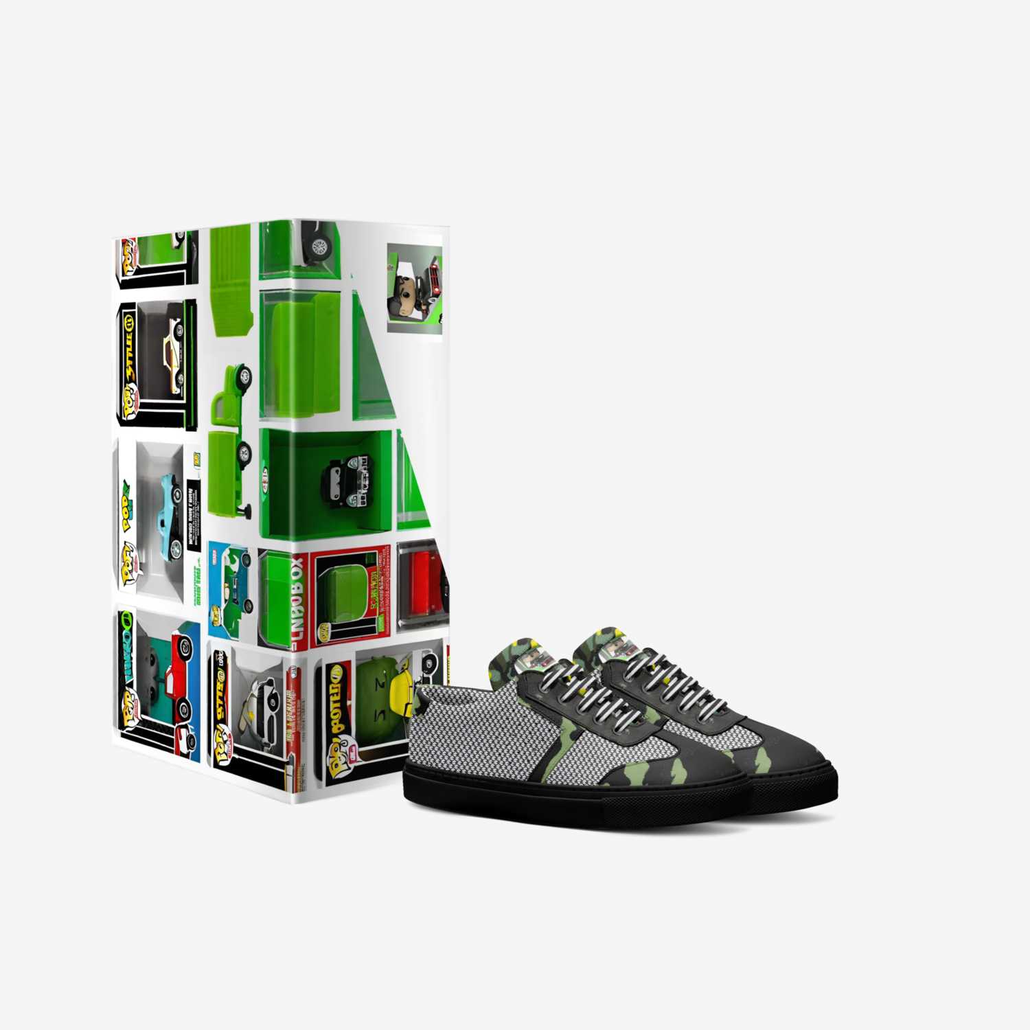 R&RH  Little Cars custom made in Italy shoes by Desiree Sims | Box view