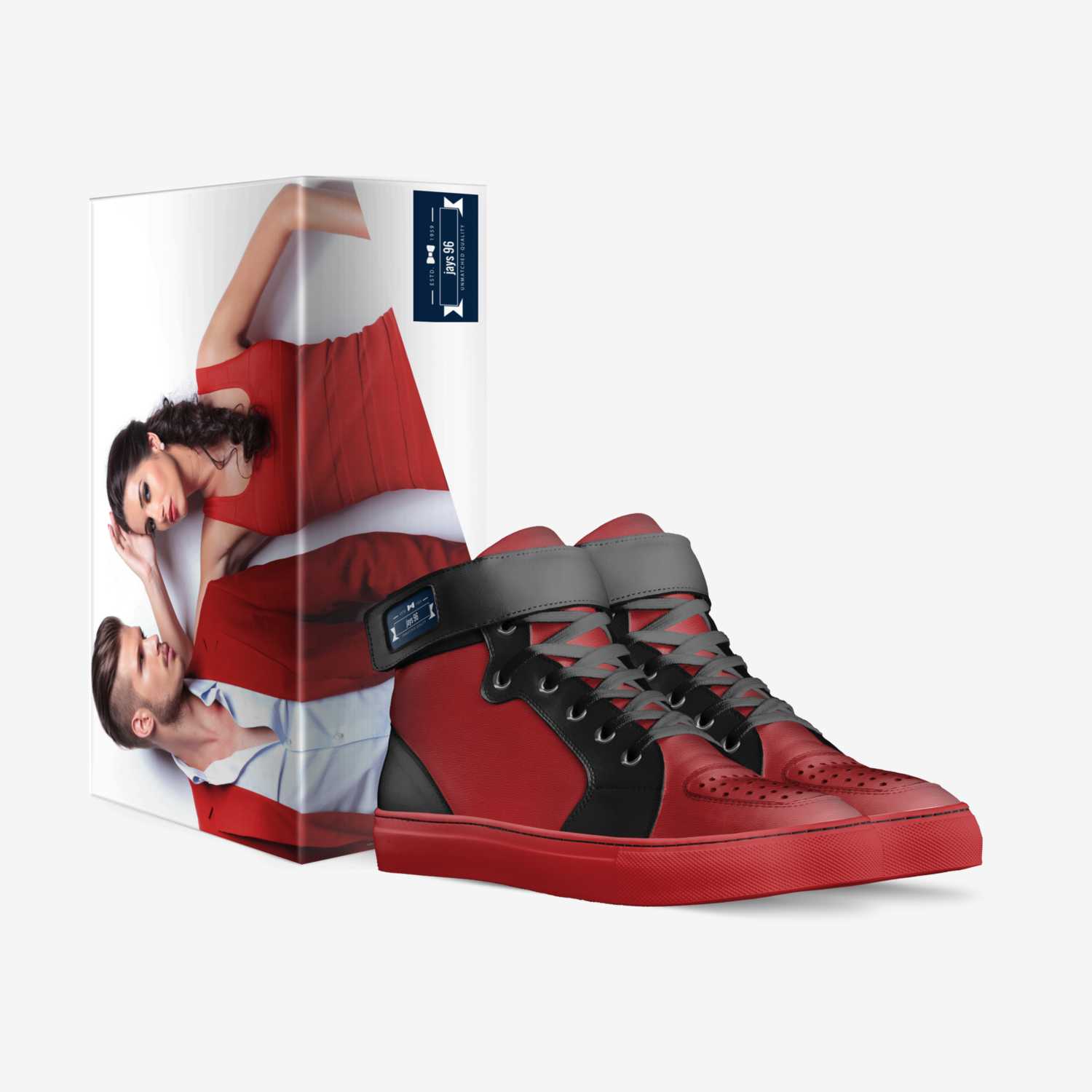 jays 96 custom made in Italy shoes by Jashayla Underwood | Box view