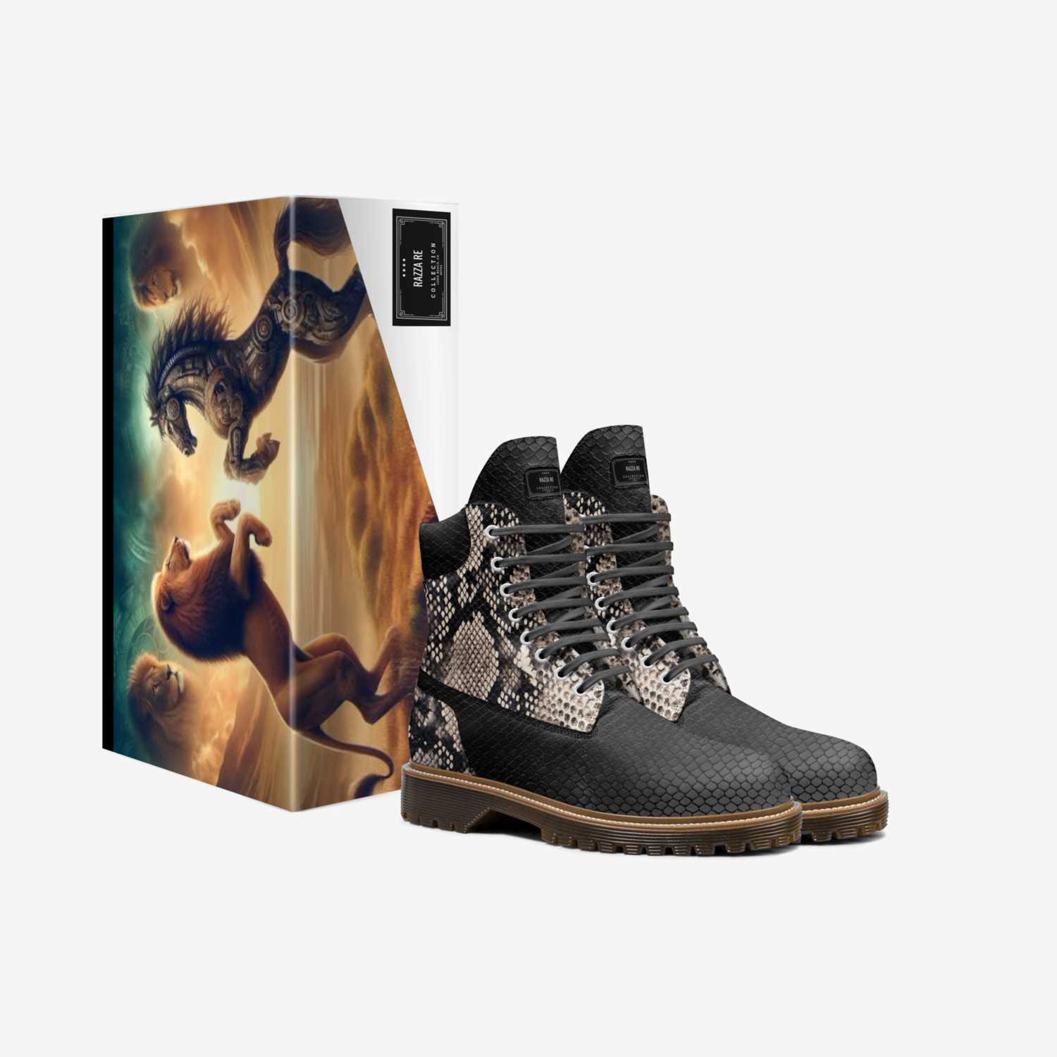 Razza Re custom made in Italy shoes by Rich King | Box view