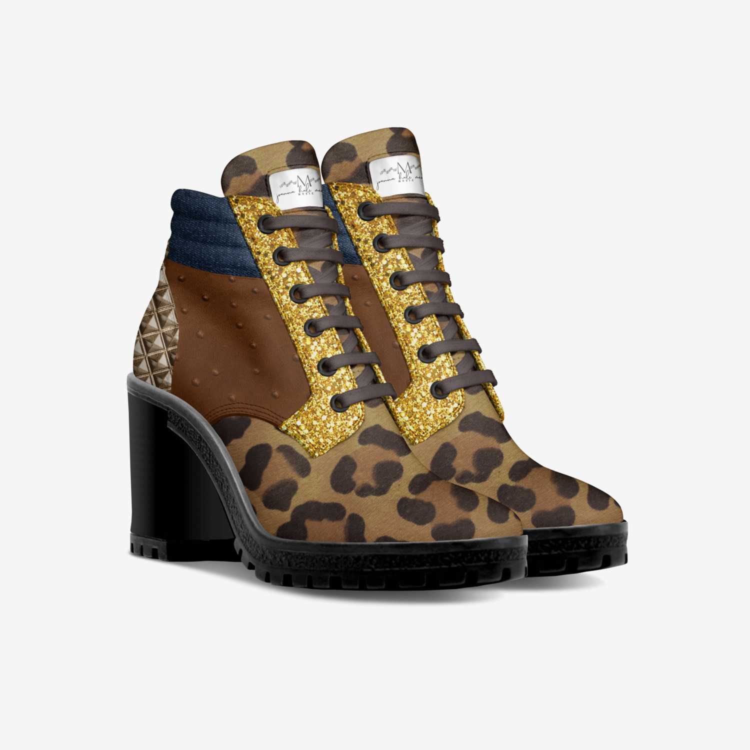 Birthday Edition custom made in Italy shoes by Joanna Mcgill | Double view